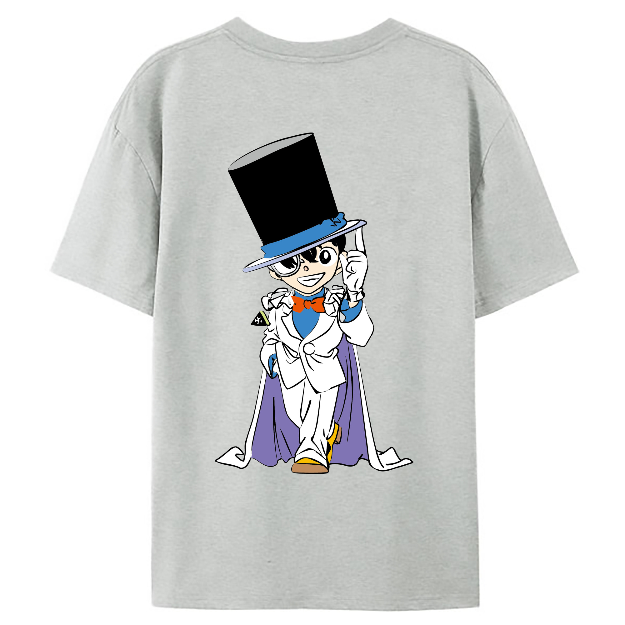 （画像用） 名探偵コナン 江戸川 コナン Detective Conan Conan Edogawa レディース半袖Tシャツ(バックプリント)