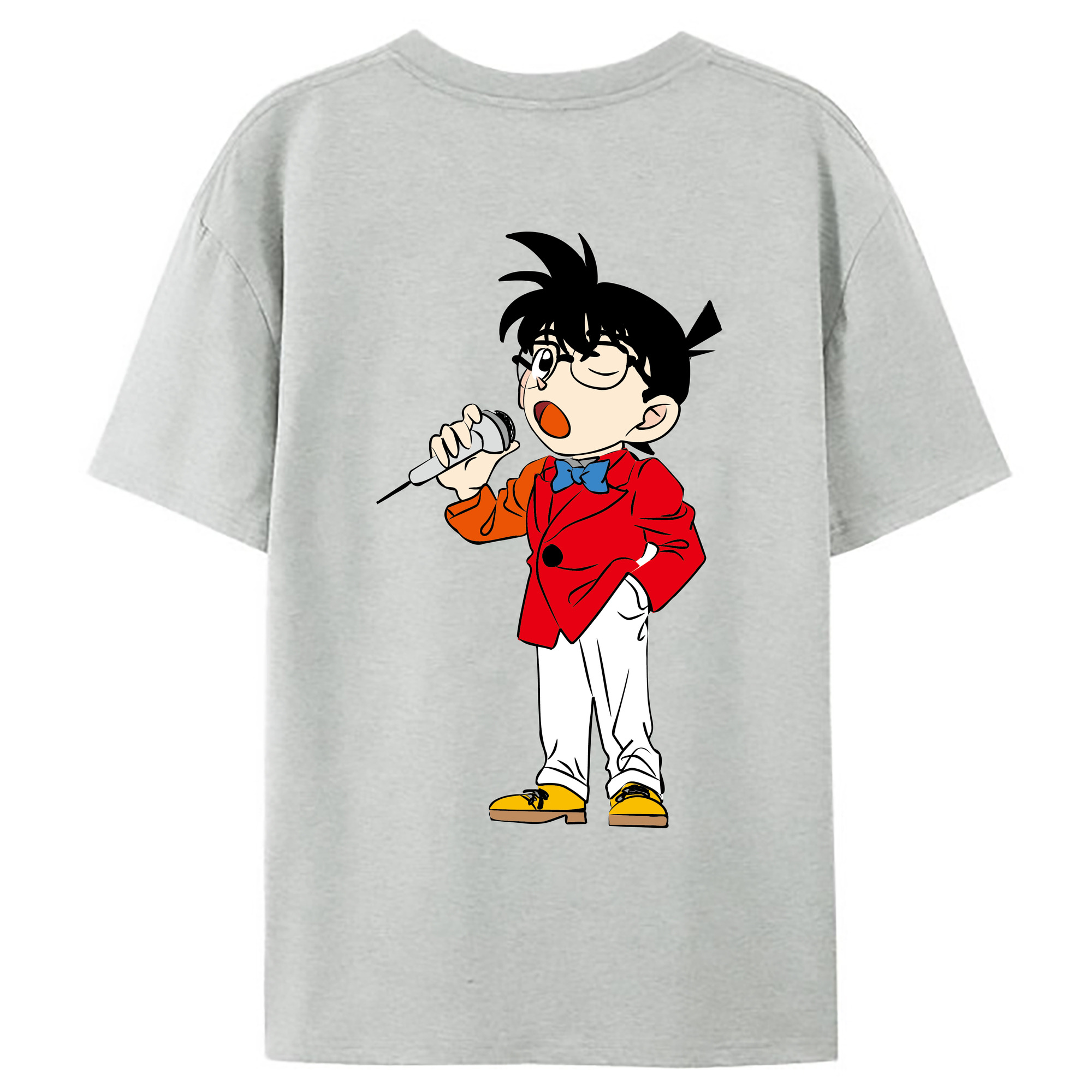 （画像用） 名探偵コナン 江戸川 コナン Detective Conan Conan Edogawa レディース半袖Tシャツ(バックプリント)