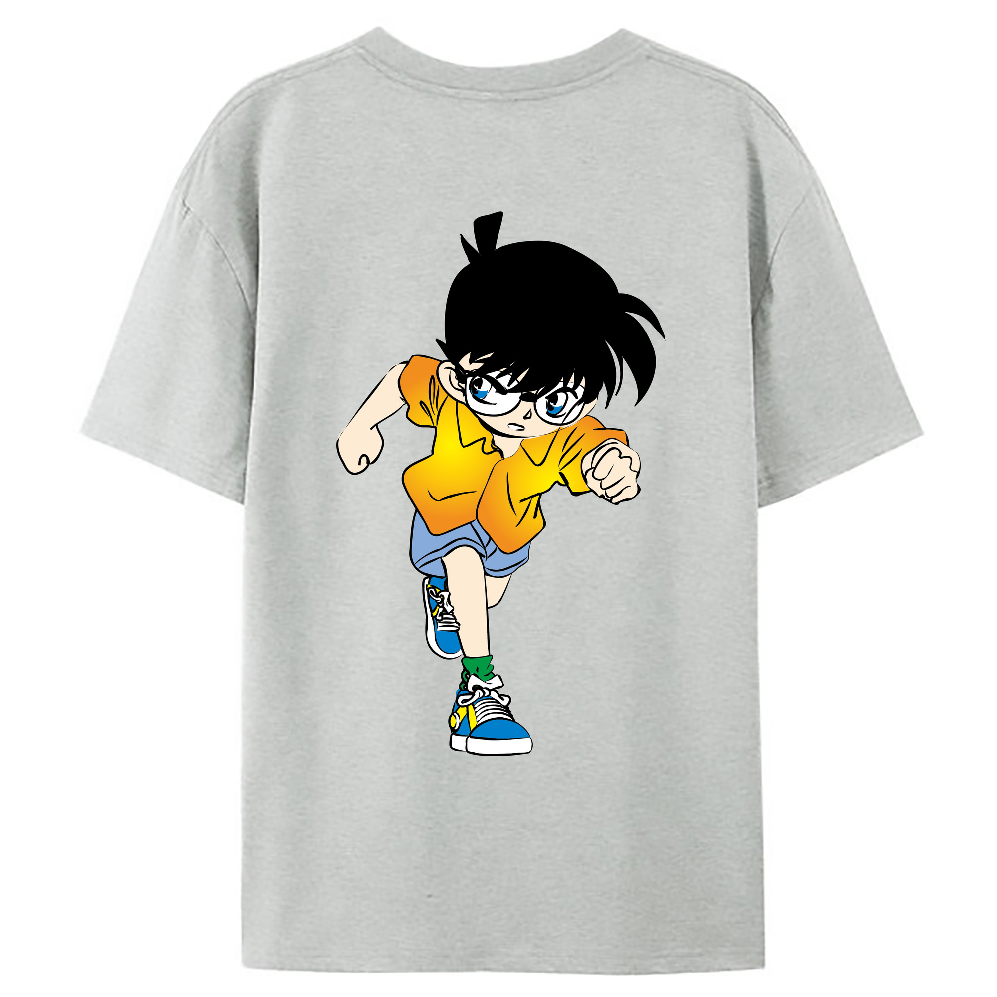 （画像用） 名探偵コナン 江戸川 コナン Detective Conan Conan Edogawa レディース半袖Tシャツ(バックプリント)
