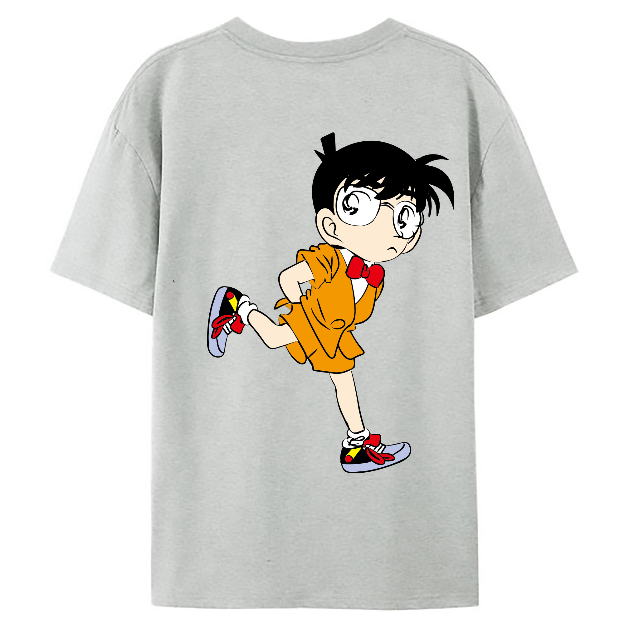 （画像用） 名探偵コナン 江戸川 コナン Detective Conan Conan Edogawa レディース半袖Tシャツ(バックプリント)