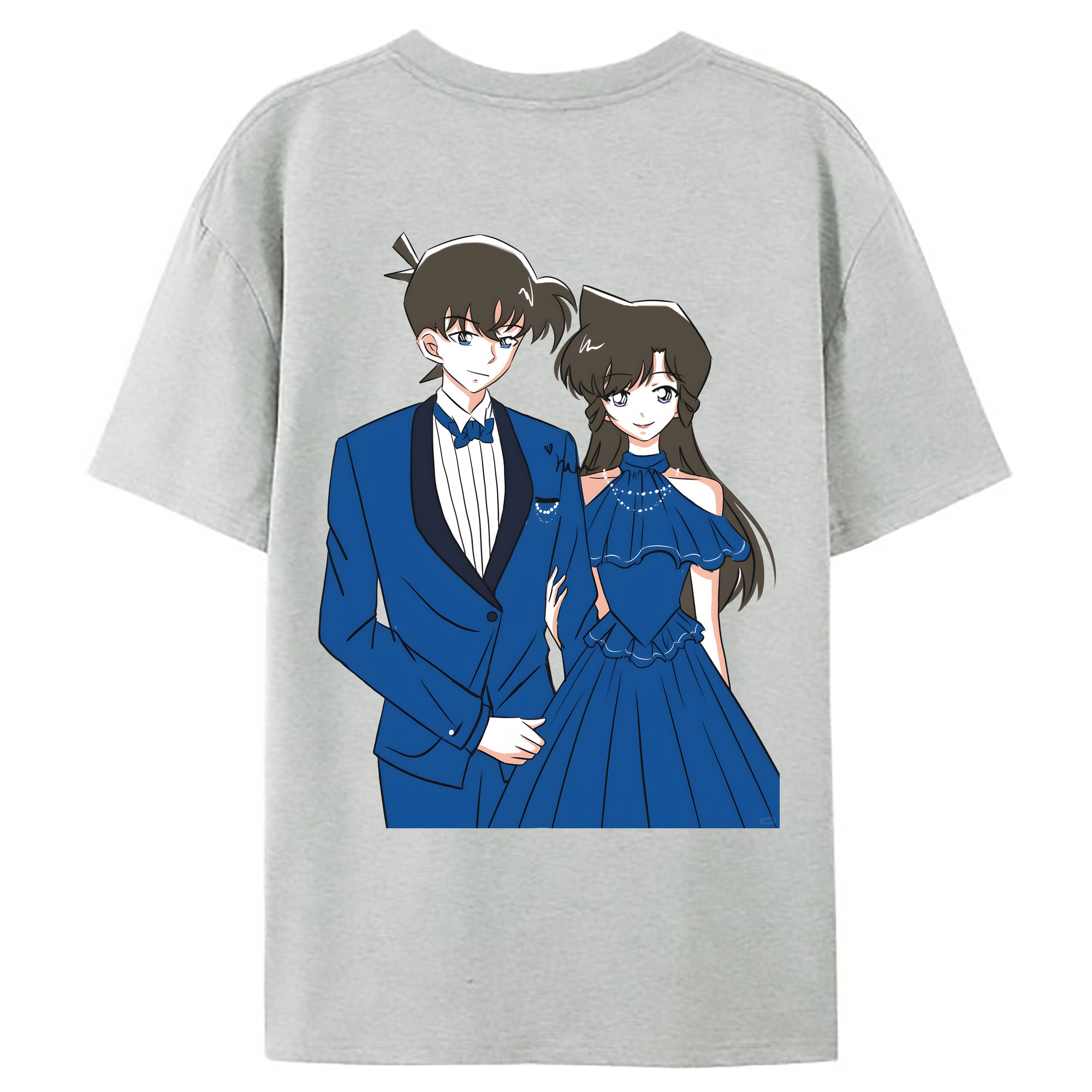 （画像用） 名探偵コナン 江戸川 コナン Detective Conan Conan Edogawa レディース半袖Tシャツ(バックプリント)