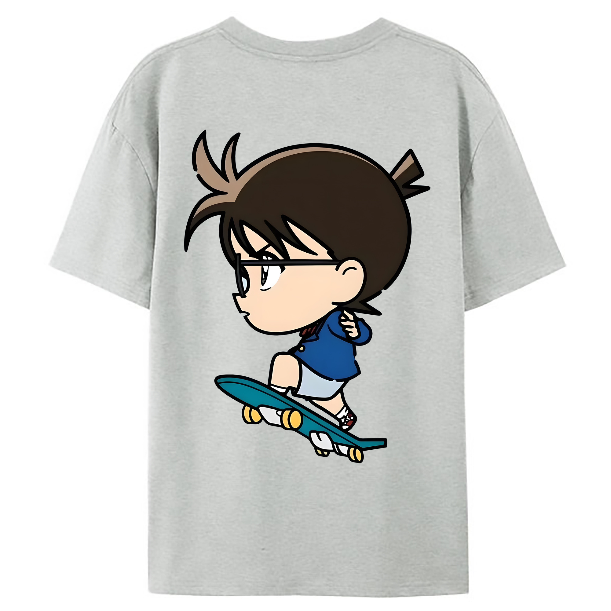（画像用） 名探偵コナン 江戸川 コナン Detective Conan Conan Edogawa レディース半袖Tシャツ(バックプリント)