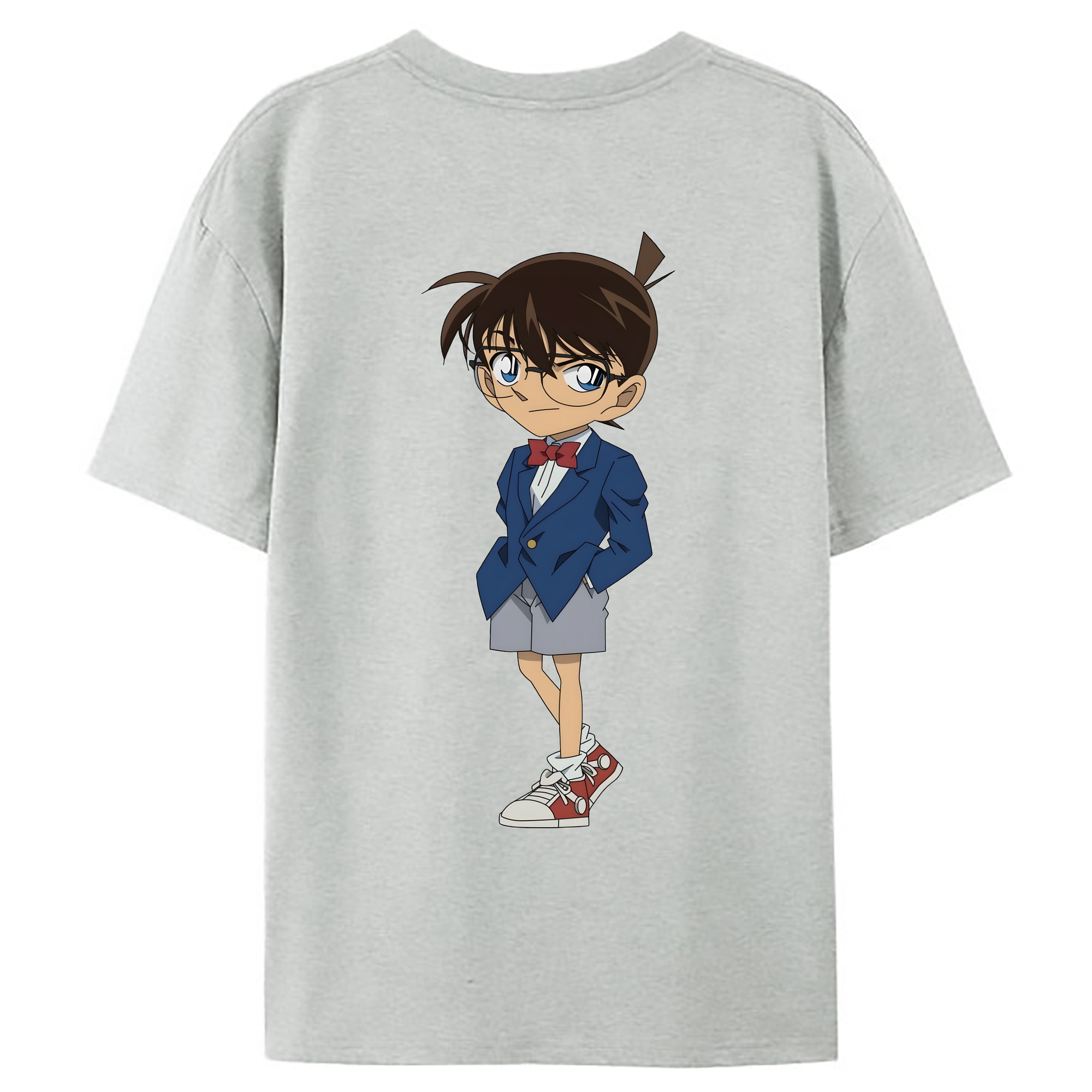 （画像用） 名探偵コナン 江戸川 コナン Detective Conan Conan Edogawa レディース半袖Tシャツ(バックプリント)