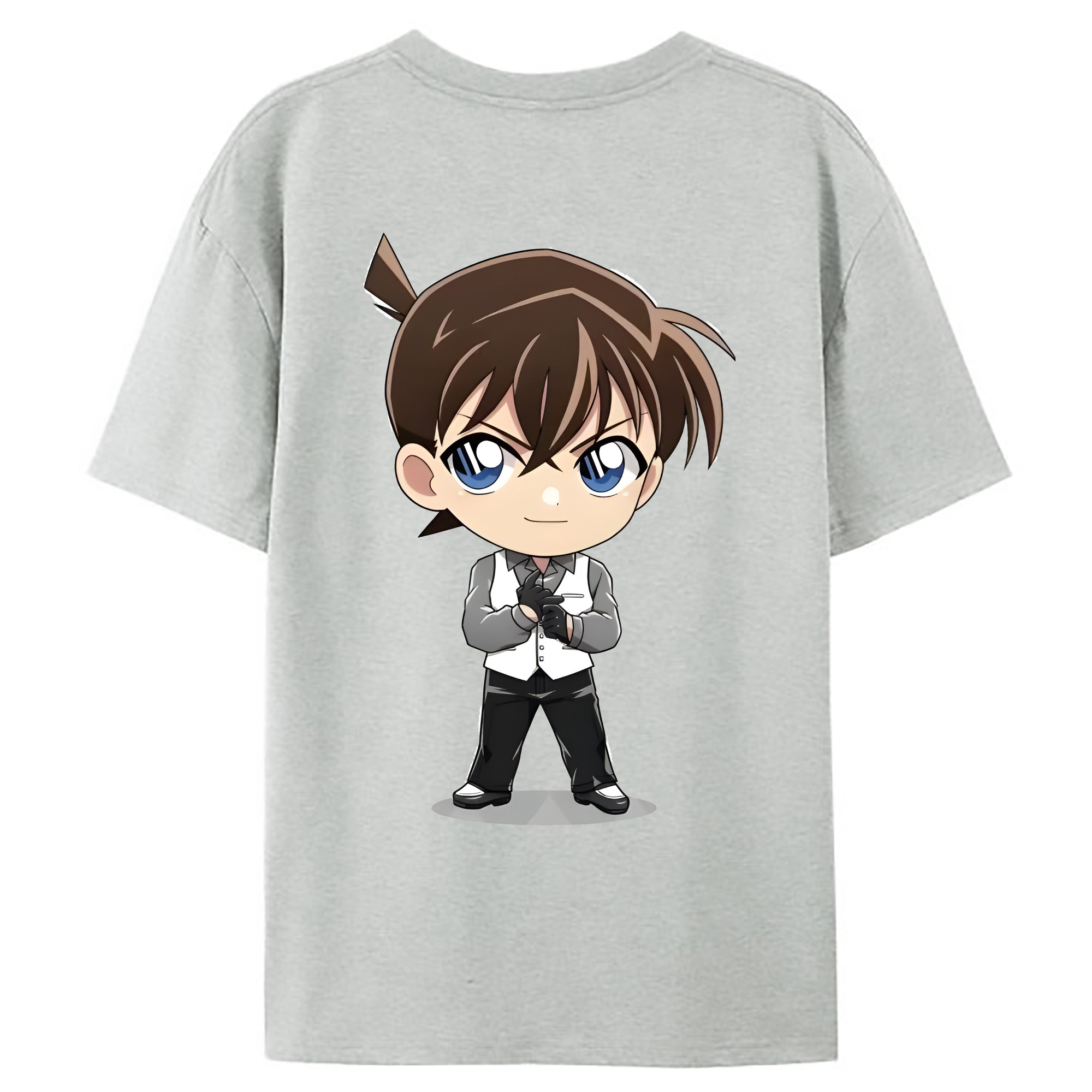 （画像用） 名探偵コナン 江戸川 コナン Detective Conan Conan Edogawa レディース半袖Tシャツ(バックプリント)