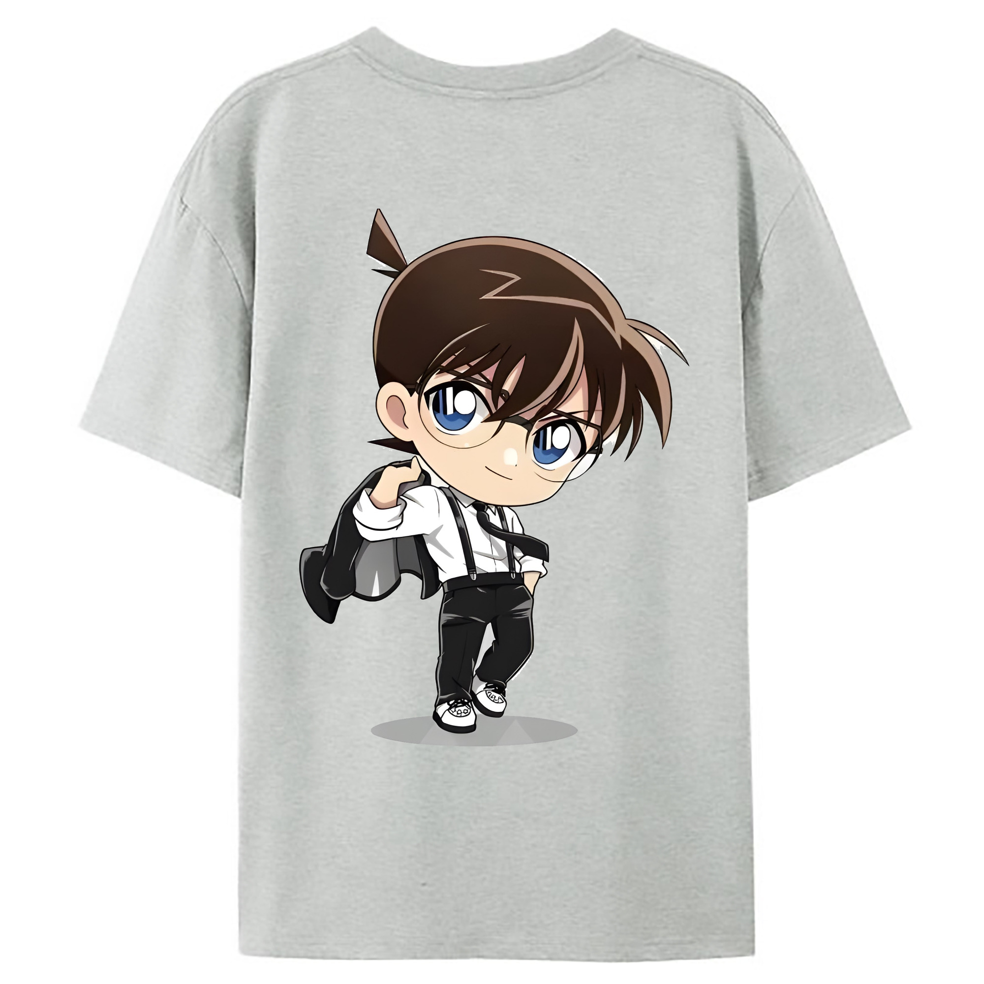 （画像用） 名探偵コナン 江戸川 コナン Detective Conan Conan Edogawa レディース半袖Tシャツ(バックプリント)