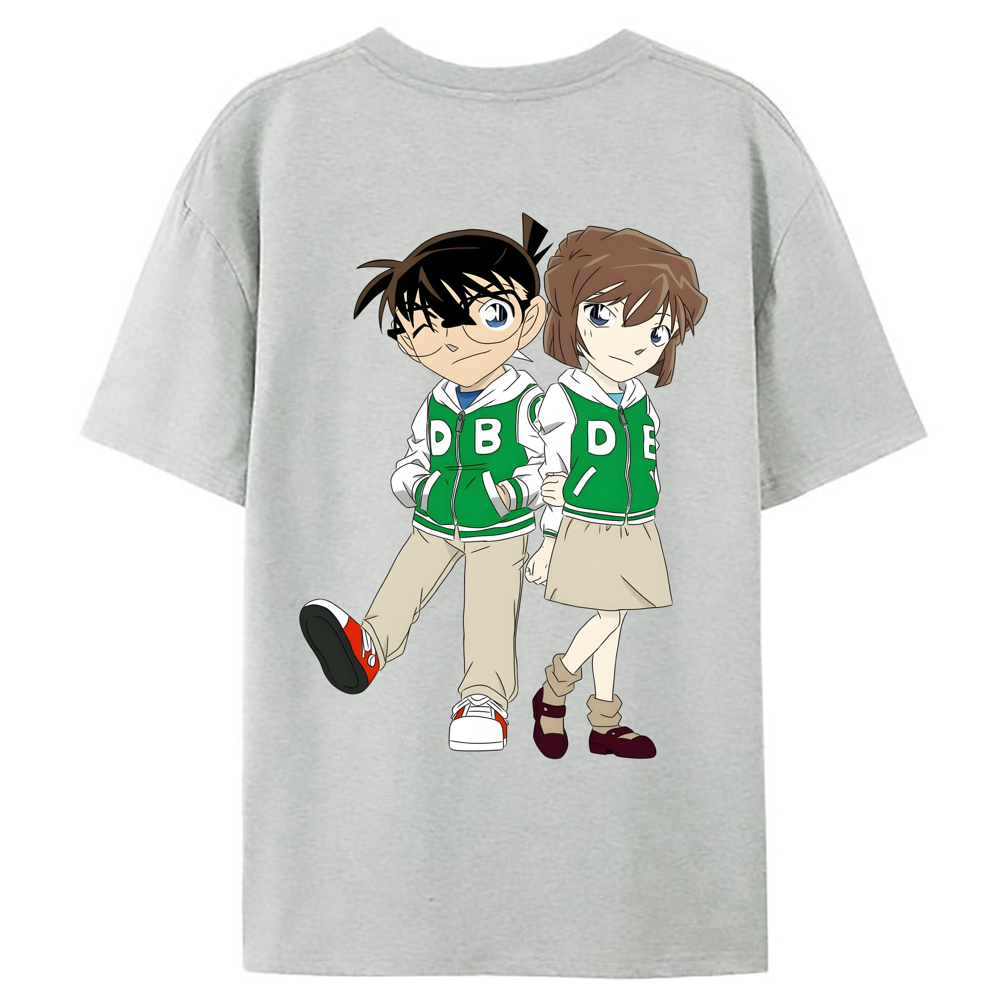 （画像用） 名探偵コナン 江戸川 コナン Detective Conan Conan Edogawa レディース半袖Tシャツ(バックプリント)