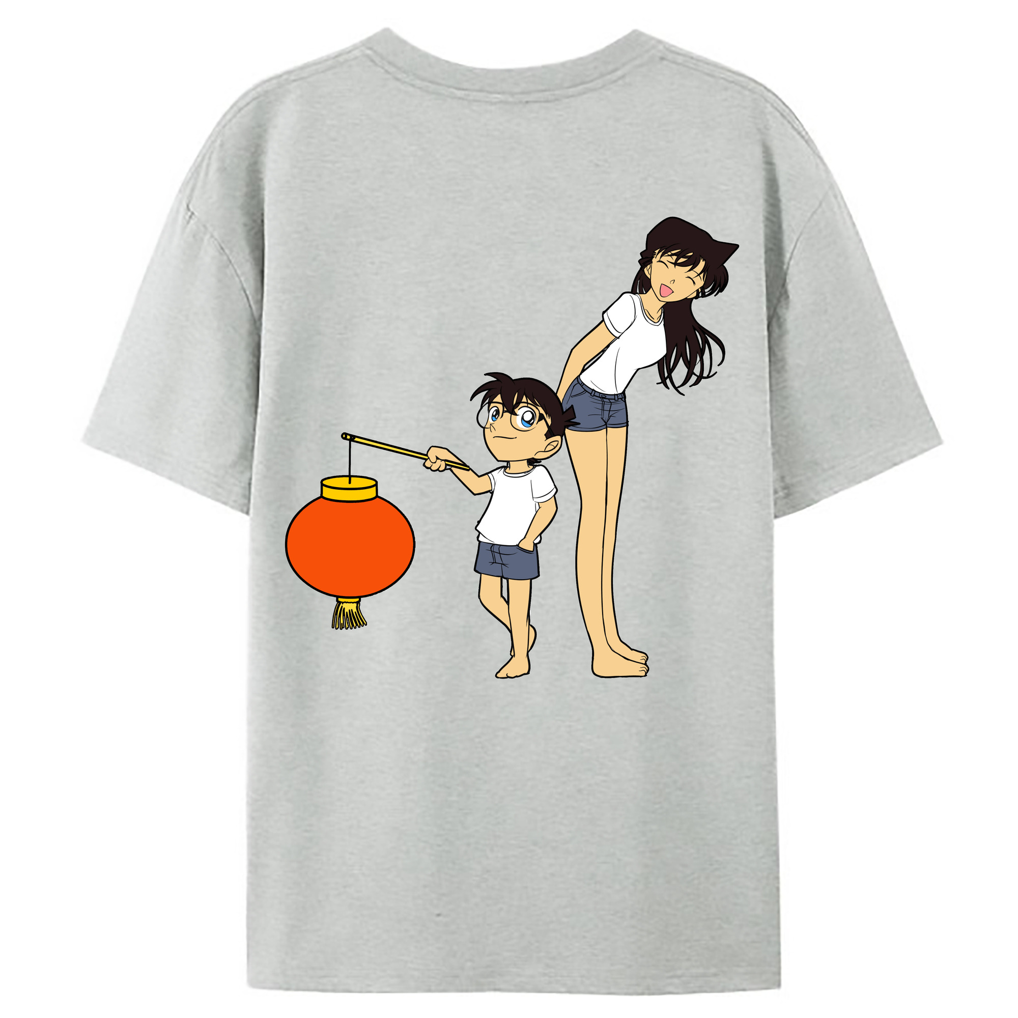 （画像用） 名探偵コナン 毛利 蘭 もうり らん、モーリ ラン Detective Conan Rachel Moore レディース半袖Tシャツ(バックプリント)