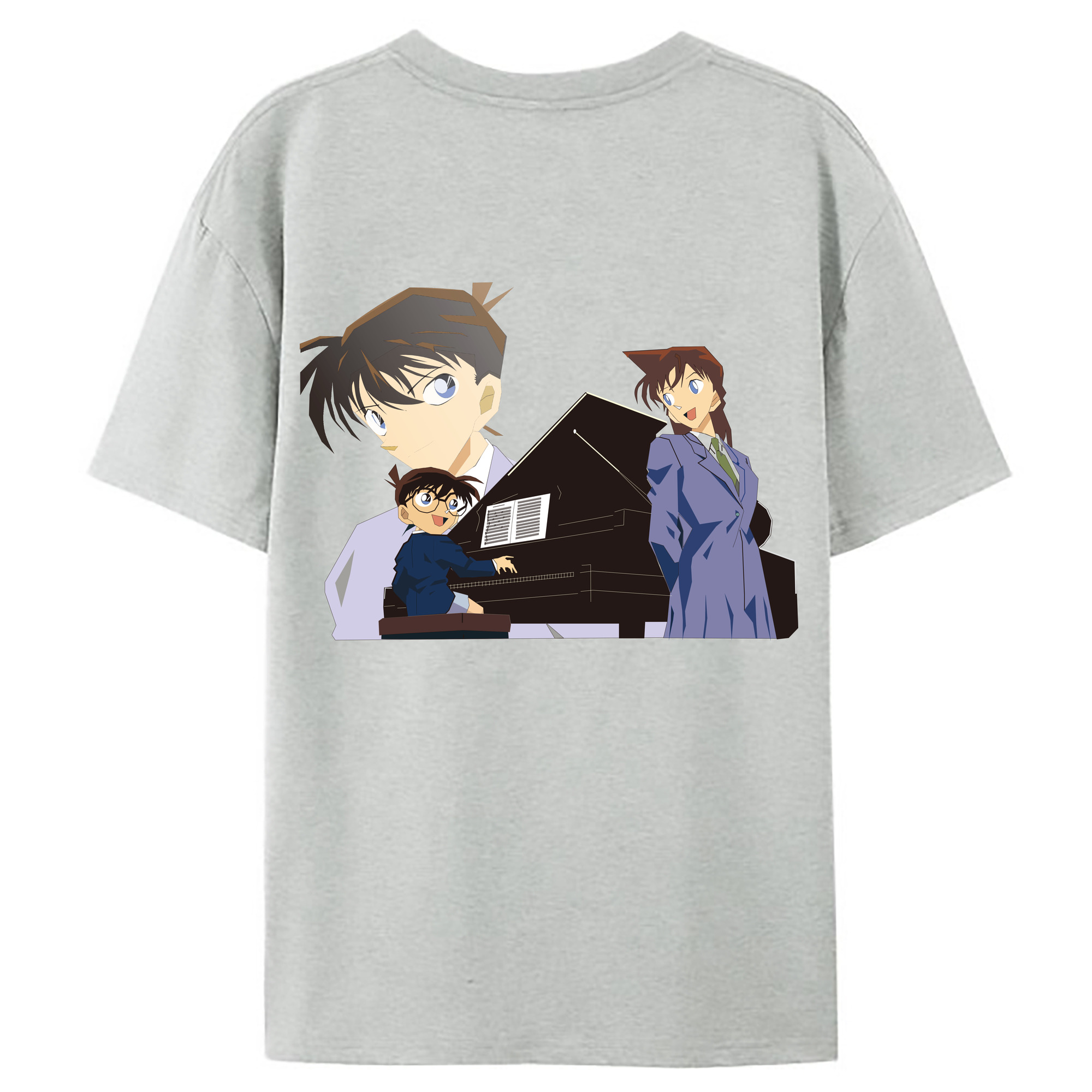 （画像用） 名探偵コナン 毛利 蘭 もうり らん、モーリ ラン Detective Conan Rachel Moore レディース半袖Tシャツ(バックプリント)