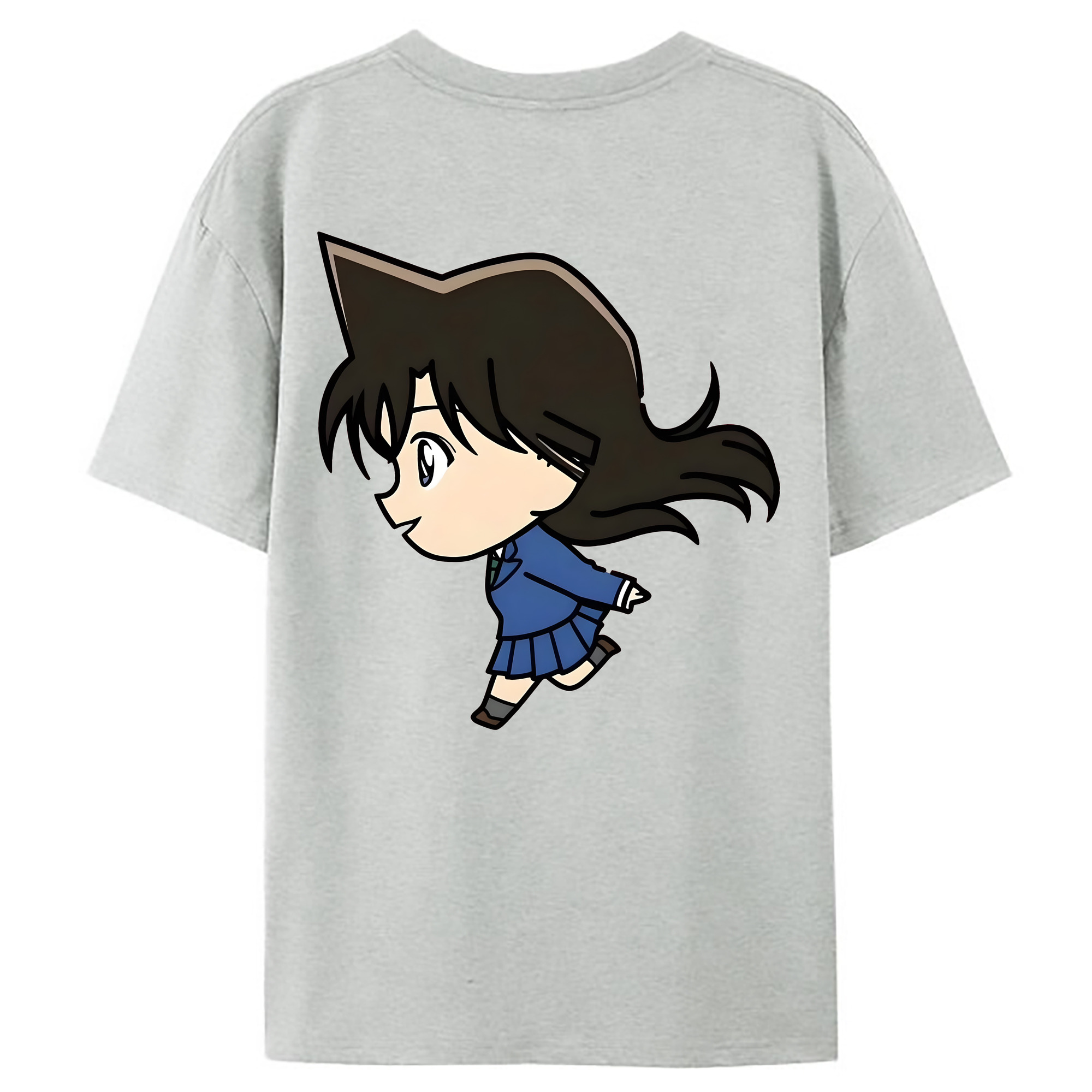 （画像用） 名探偵コナン 毛利 蘭 もうり らん、モーリ ラン Detective Conan Rachel Moore レディース半袖Tシャツ(バックプリント)