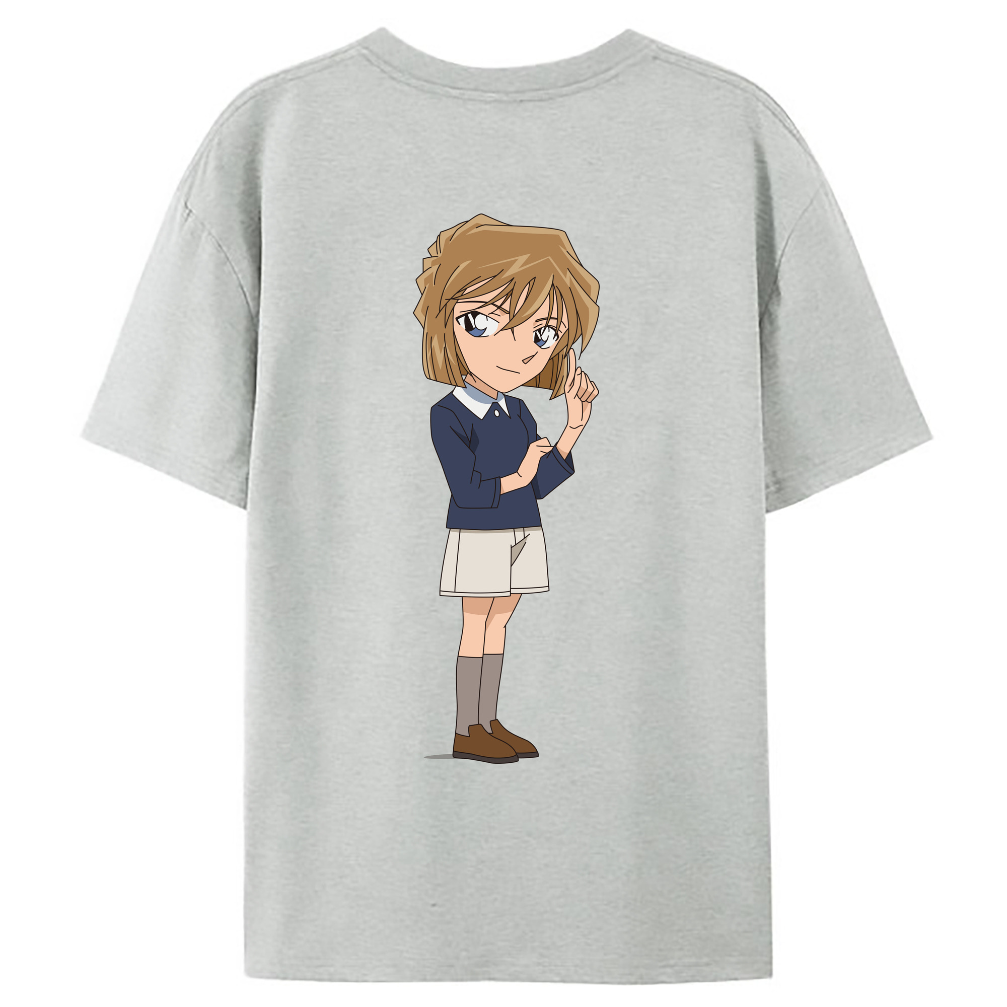 （画像用） 名探偵コナン 灰原 哀 はいばら あい Detective Conan Anita Hailey、Vi Graythorn Haibara Ai レディース半袖Tシャツ(バックプリント)