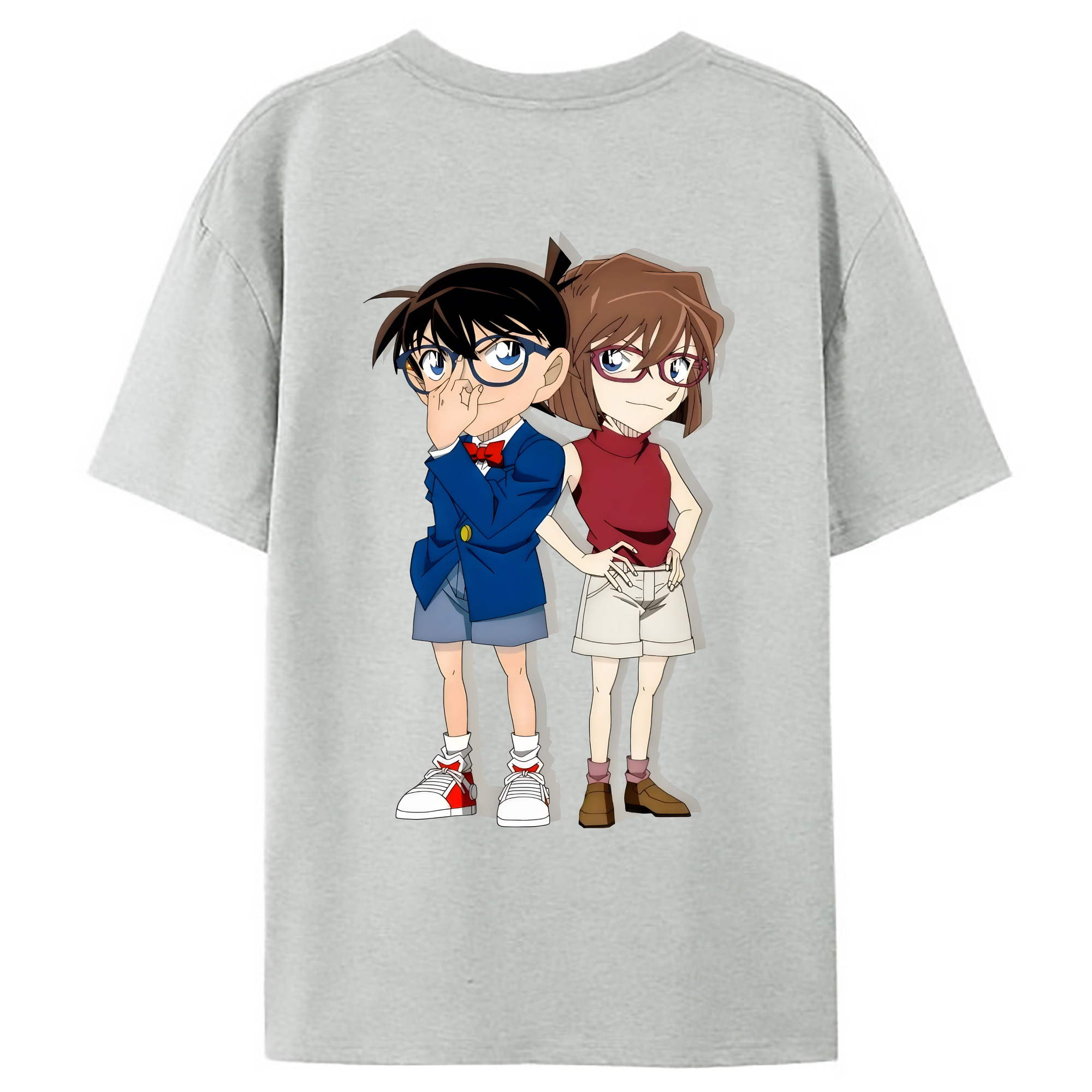 （画像用） 名探偵コナン 灰原 哀 はいばら あい Detective Conan Anita Hailey、Vi Graythorn Haibara Ai レディース半袖Tシャツ(バックプリント)