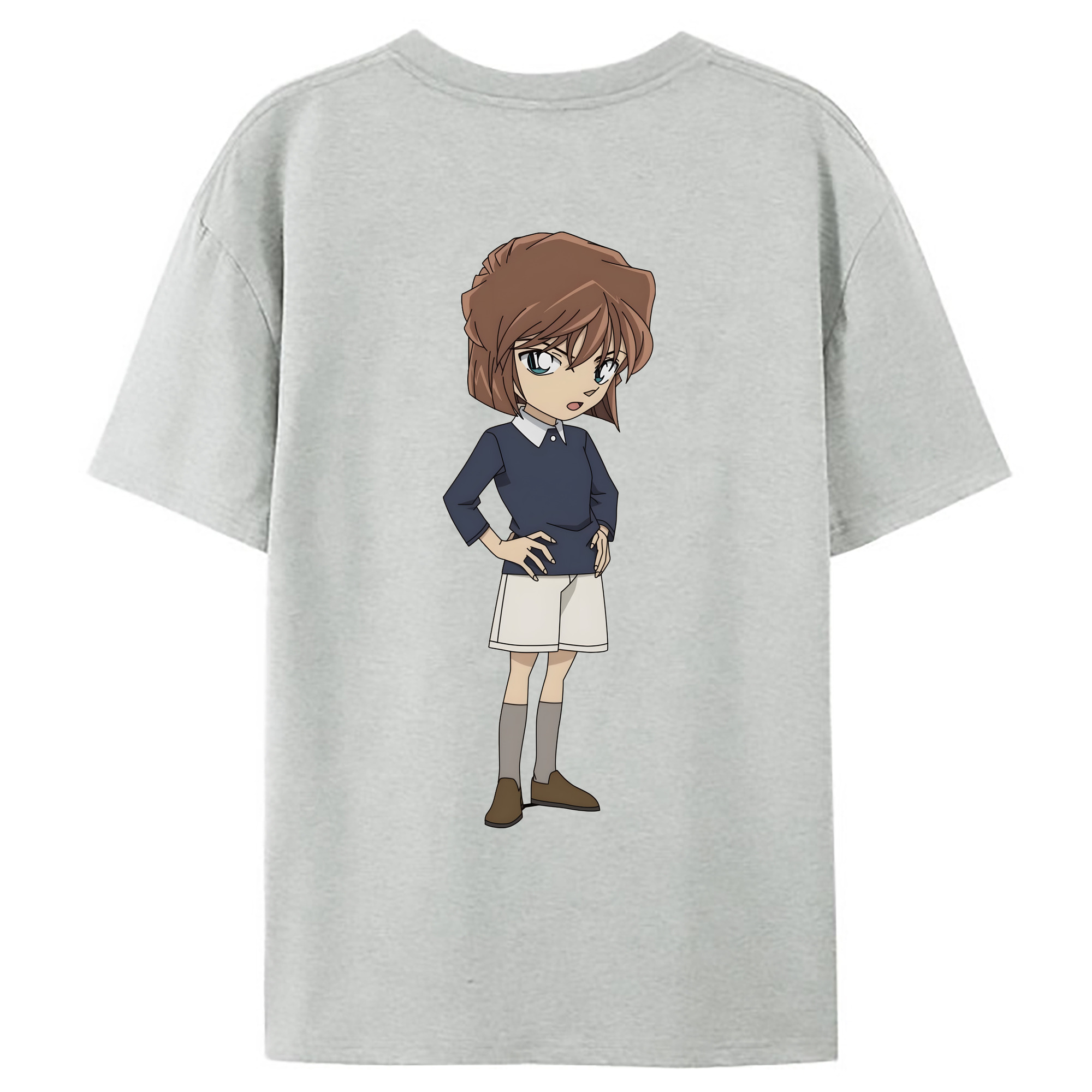 （画像用） 名探偵コナン 灰原 哀 はいばら あい Detective Conan Anita Hailey、Vi Graythorn Haibara Ai レディース半袖Tシャツ(バックプリント)