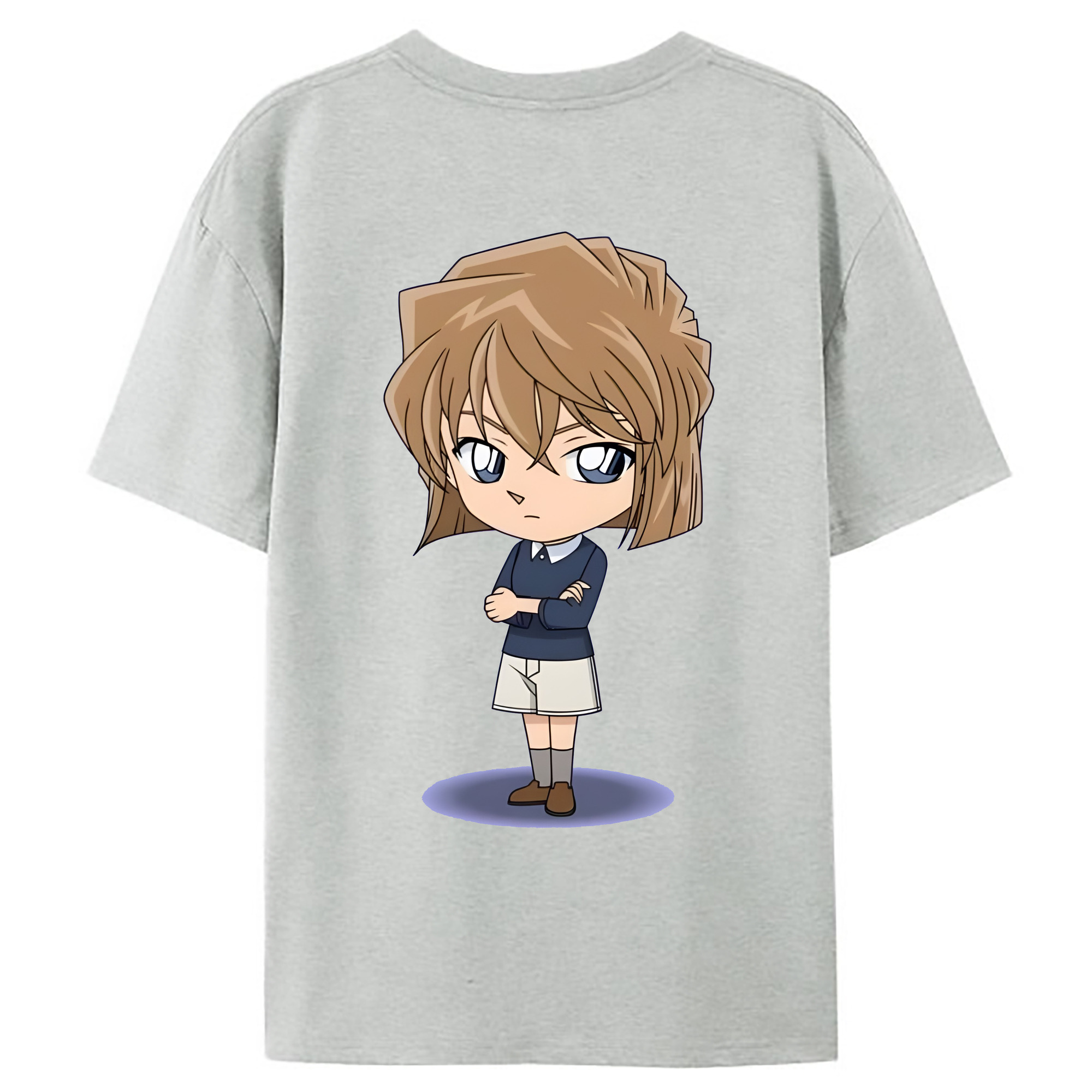 （画像用） 名探偵コナン 灰原 哀 はいばら あい Detective Conan Anita Hailey、Vi Graythorn Haibara Ai レディース半袖Tシャツ(バックプリント)