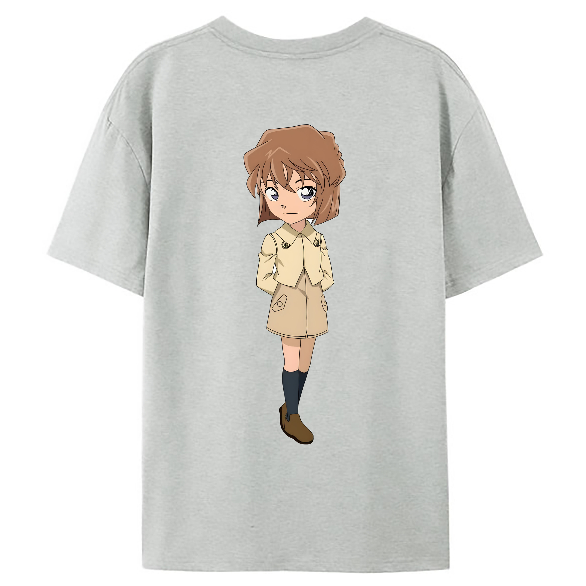（画像用） 名探偵コナン 灰原 哀 はいばら あい Detective Conan Anita Hailey、Vi Graythorn Haibara Ai レディース半袖Tシャツ(バックプリント)