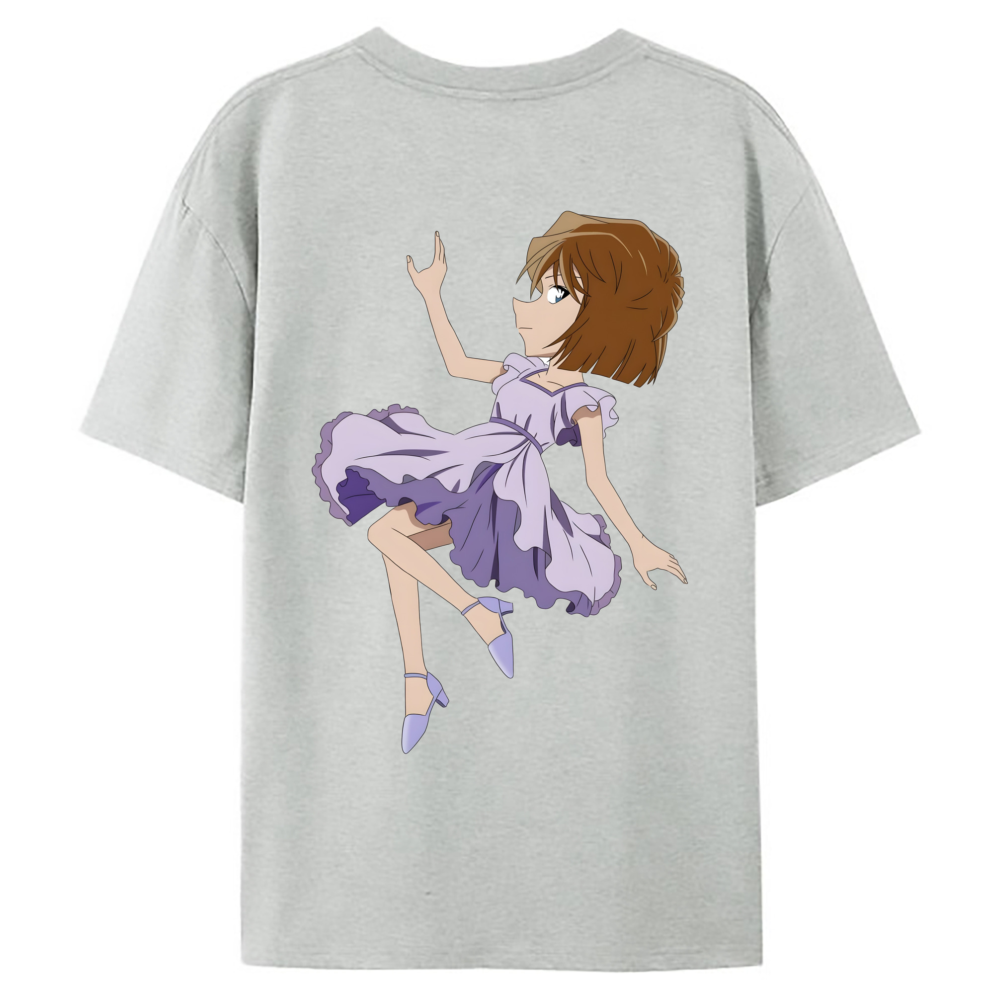 （画像用） 名探偵コナン 灰原 哀 はいばら あい Detective Conan Anita Hailey、Vi Graythorn Haibara Ai レディース半袖Tシャツ(バックプリント)