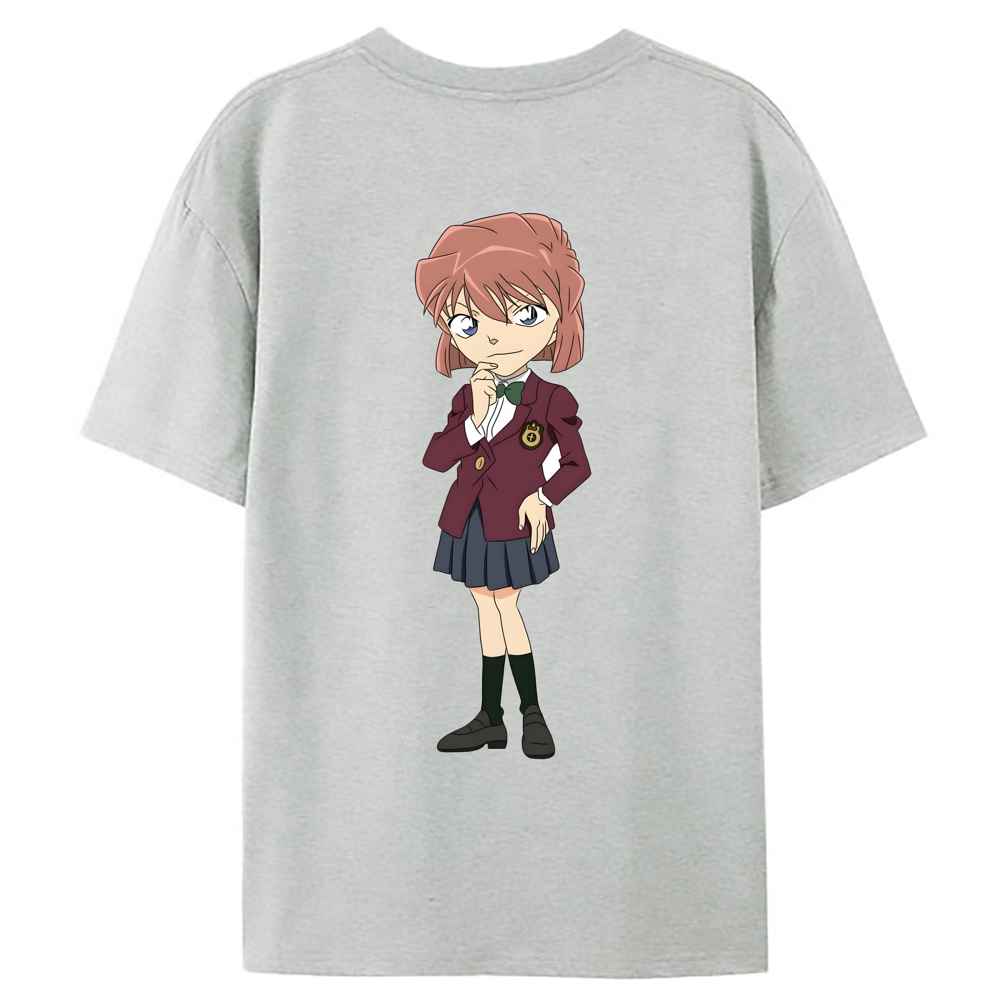 （画像用） 名探偵コナン 灰原 哀 はいばら あい Detective Conan Anita Hailey、Vi Graythorn Haibara Ai レディース半袖Tシャツ(バックプリント)
