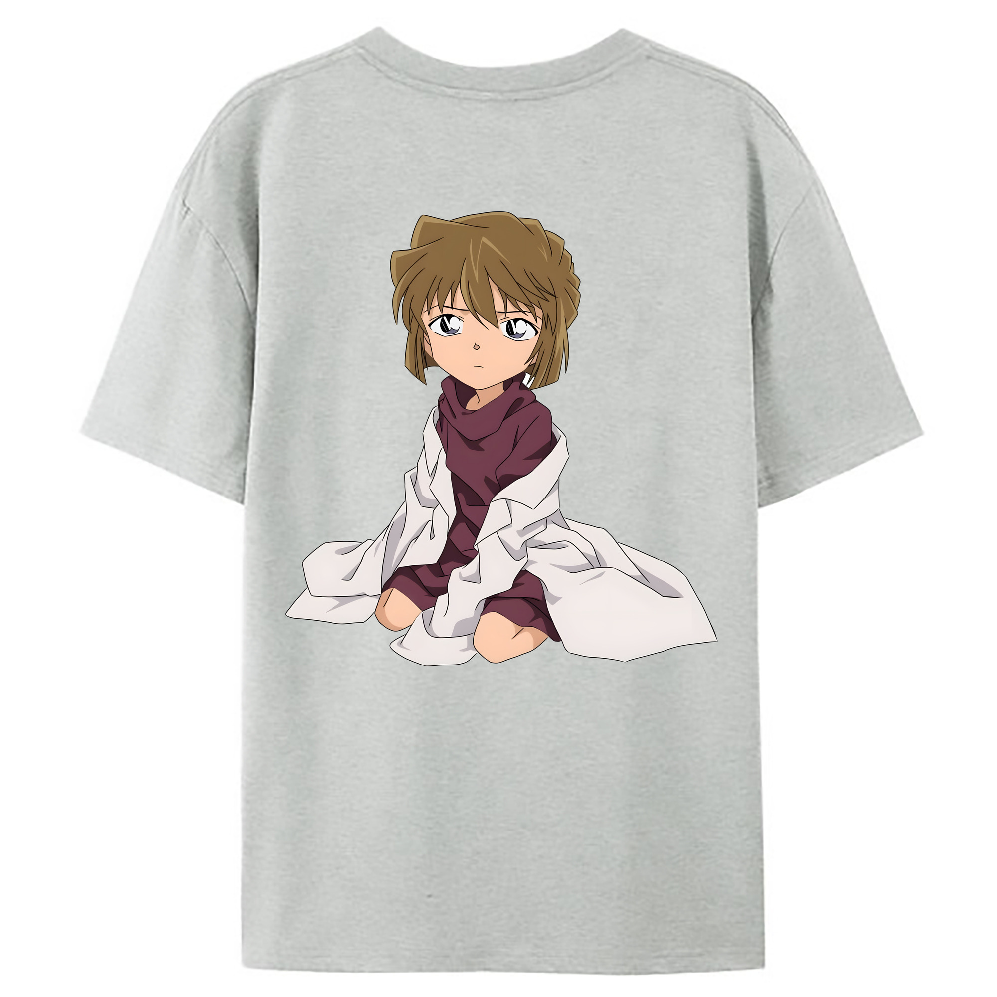 （画像用） 名探偵コナン 灰原 哀 はいばら あい Detective Conan Anita Hailey、Vi Graythorn Haibara Ai レディース半袖Tシャツ(バックプリント)
