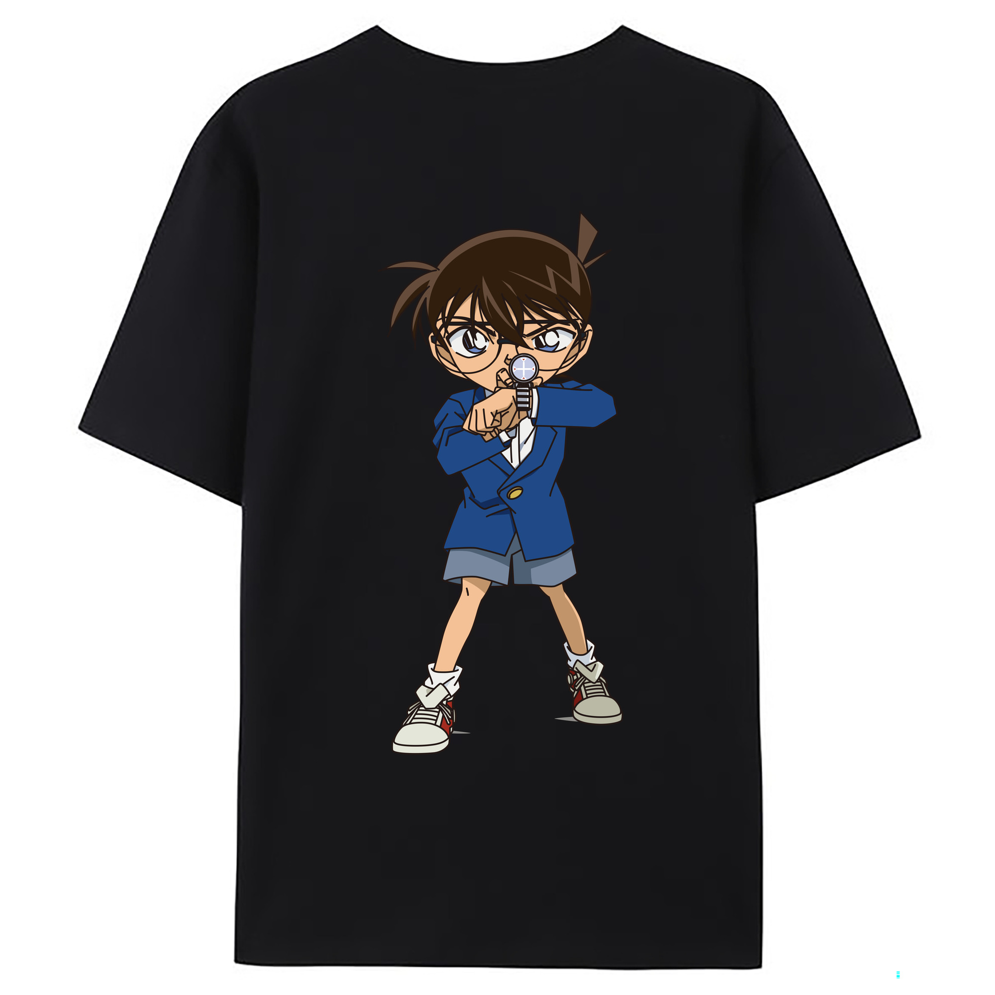 （画像用） 名探偵コナン 江戸川 コナン Detective Conan Conan Edogawa レディース半袖Tシャツ(バックプリント)