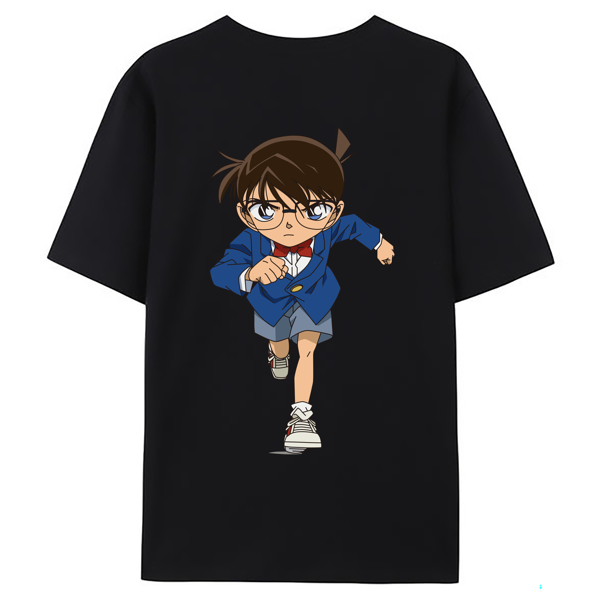 （画像用） 名探偵コナン 江戸川 コナン Detective Conan Conan Edogawa レディース半袖Tシャツ(バックプリント)