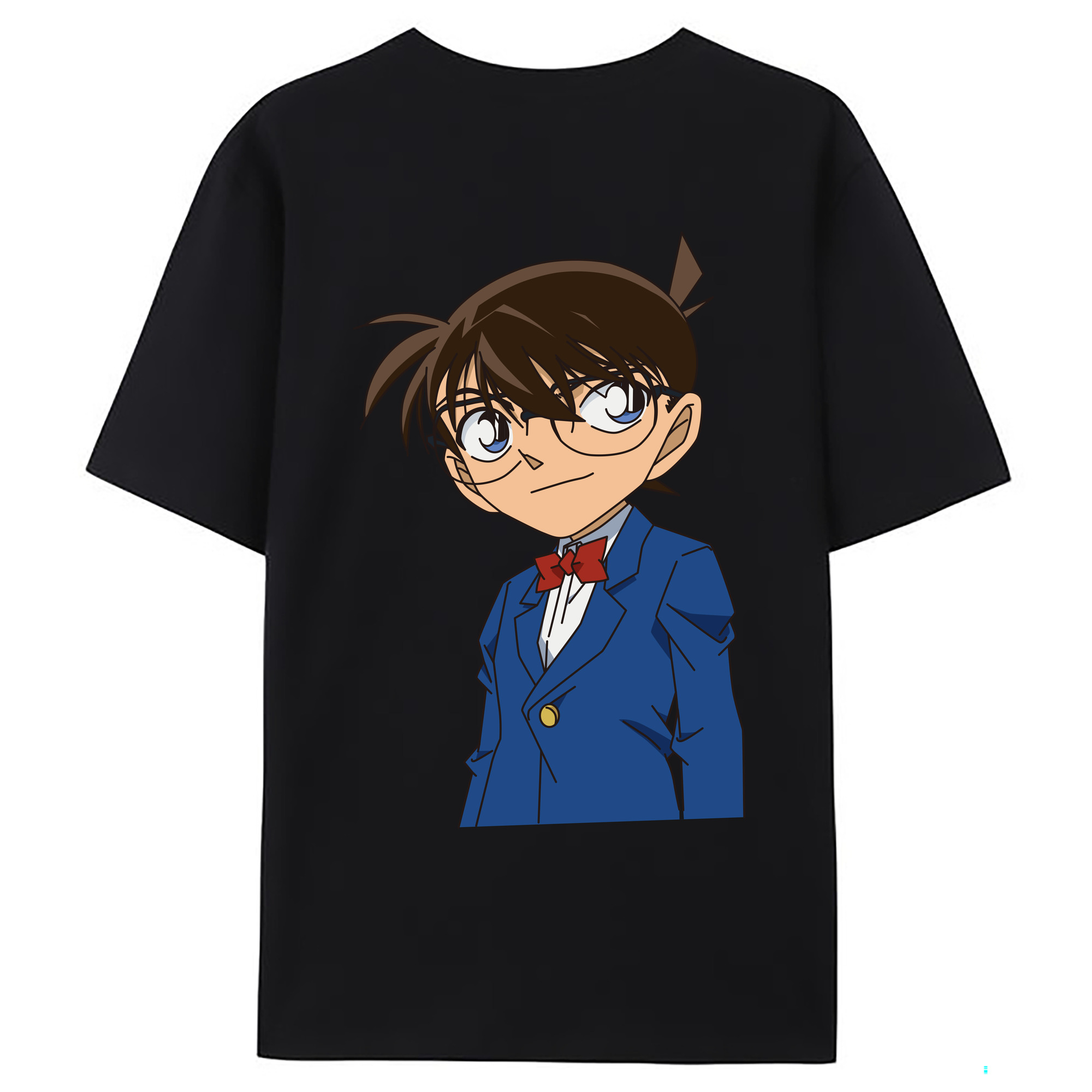 （画像用） 名探偵コナン 江戸川 コナン Detective Conan Conan Edogawa レディース半袖Tシャツ(バックプリント)