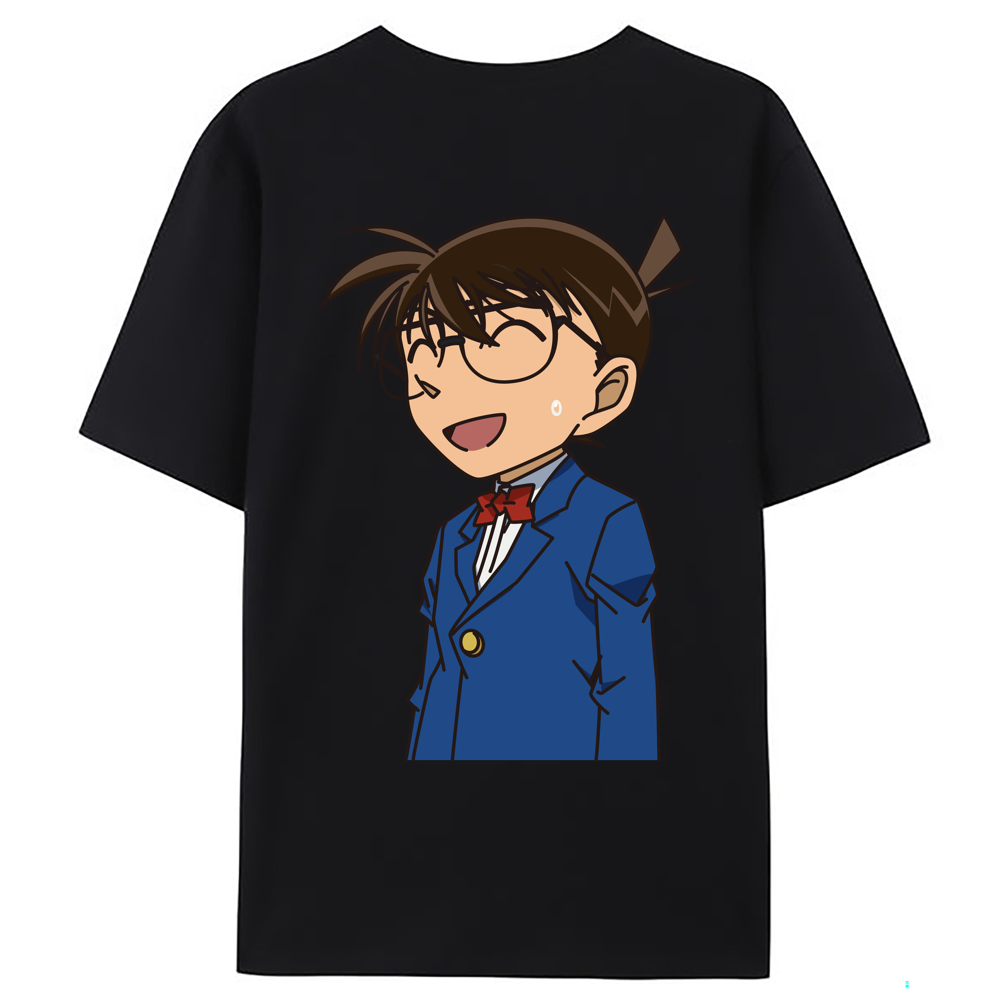 （画像用） 名探偵コナン 江戸川 コナン Detective Conan Conan Edogawa レディース半袖Tシャツ(バックプリント)