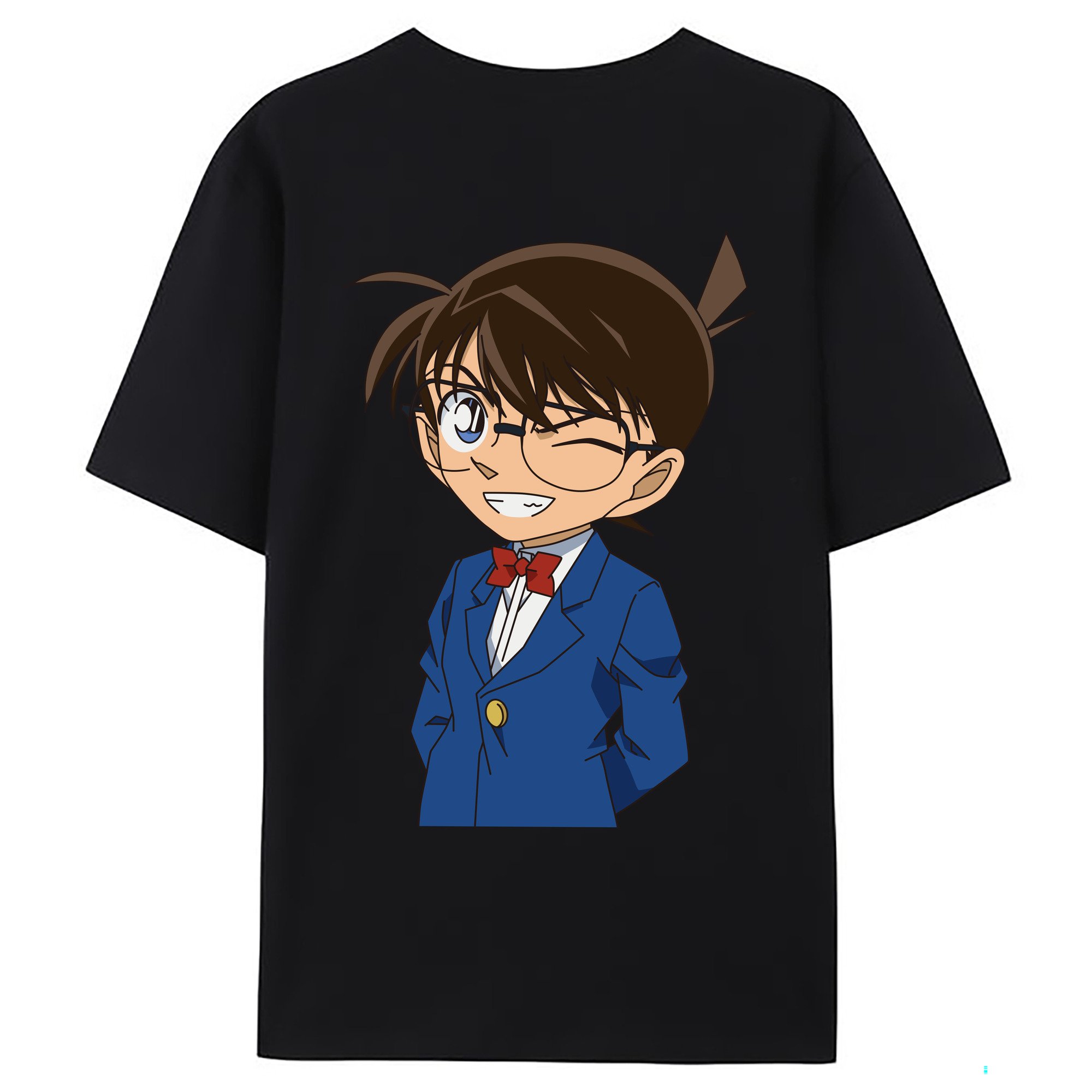 （画像用） 名探偵コナン 江戸川 コナン Detective Conan Conan Edogawa レディース半袖Tシャツ(バックプリント)
