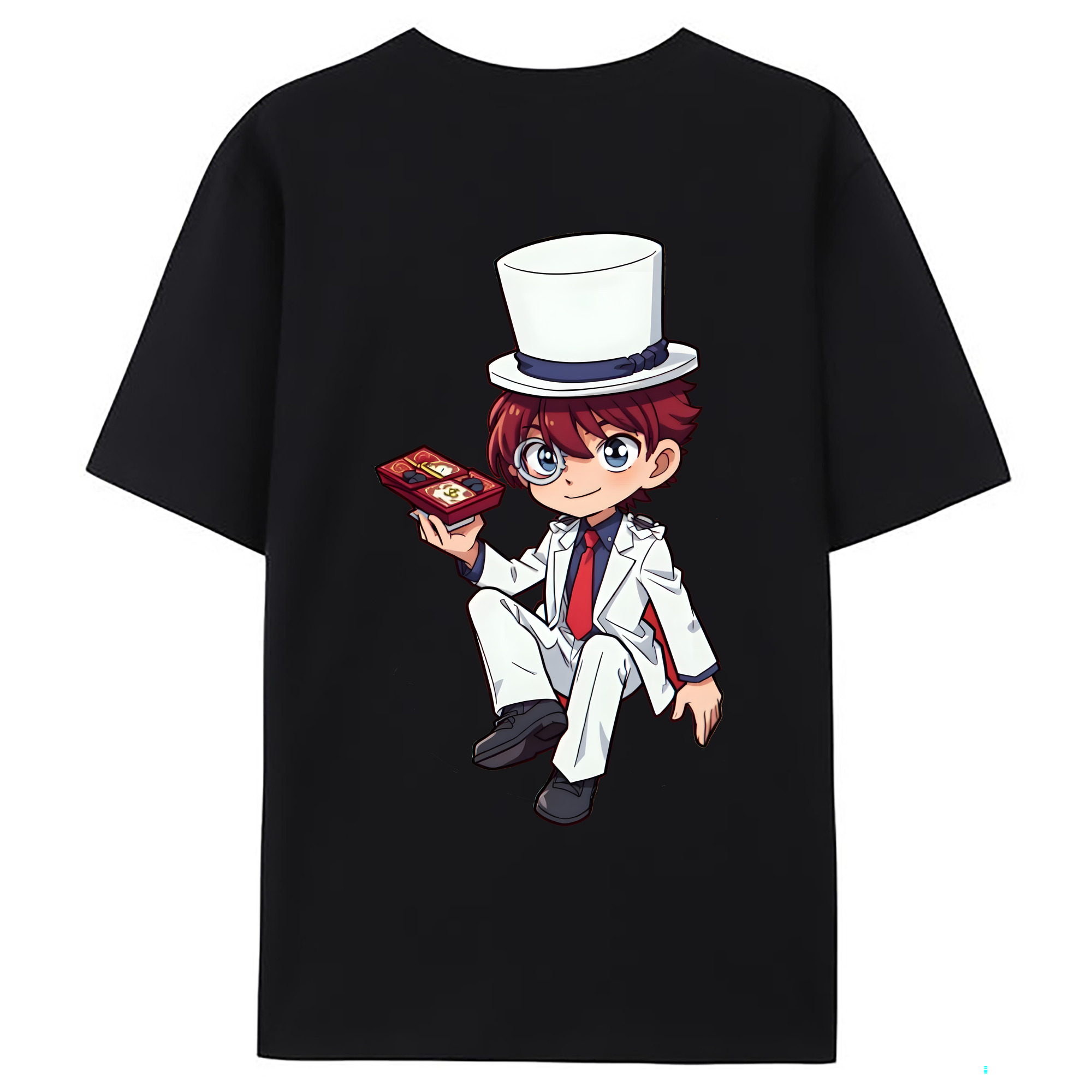 （画像用） 名探偵コナン くろば かいと Detective Conan Kuroba Kaito レディース半袖Tシャツ(バックプリント)