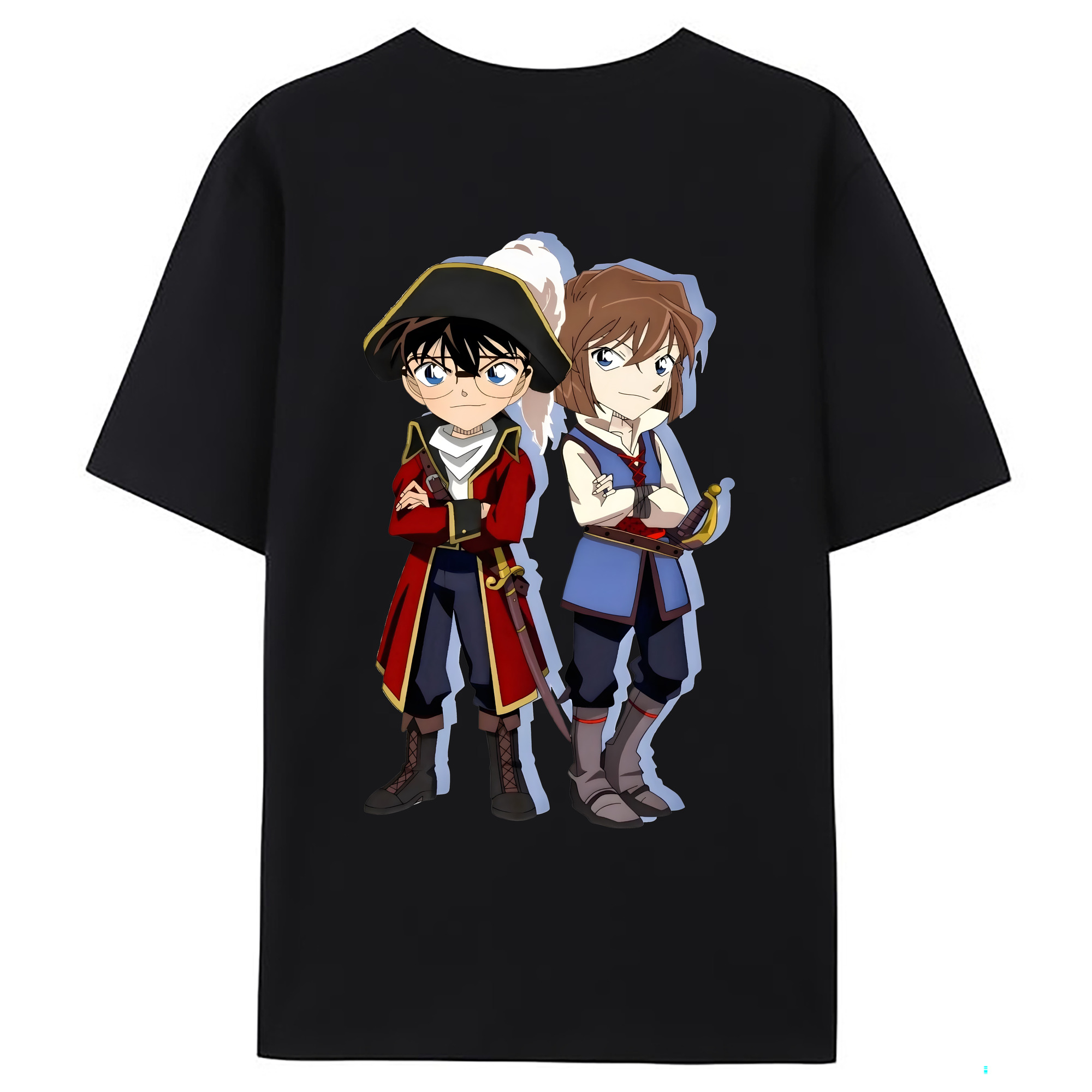 （画像用） 名探偵コナン 灰原 哀 はいばら あい Detective Conan Anita Hailey、Vi Graythorn Haibara Ai レディース半袖Tシャツ(バックプリント)
