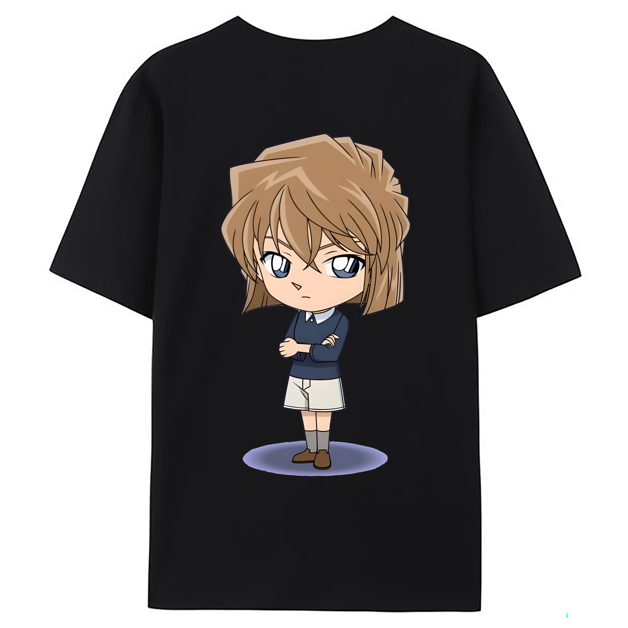 （画像用） 名探偵コナン 灰原 哀 はいばら あい Detective Conan Anita Hailey、Vi Graythorn Haibara Ai レディース半袖Tシャツ(バックプリント)