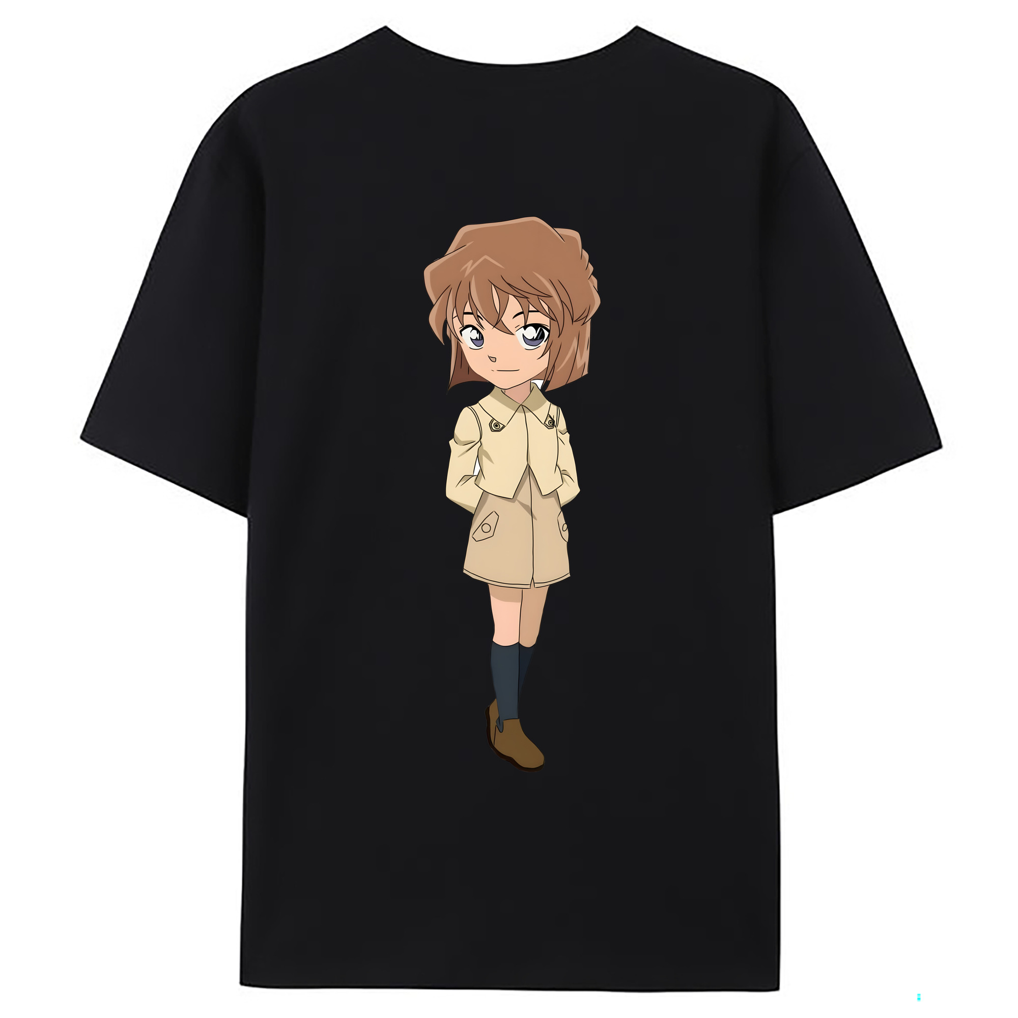 （画像用） 名探偵コナン 灰原 哀 はいばら あい Detective Conan Anita Hailey、Vi Graythorn Haibara Ai レディース半袖Tシャツ(バックプリント)