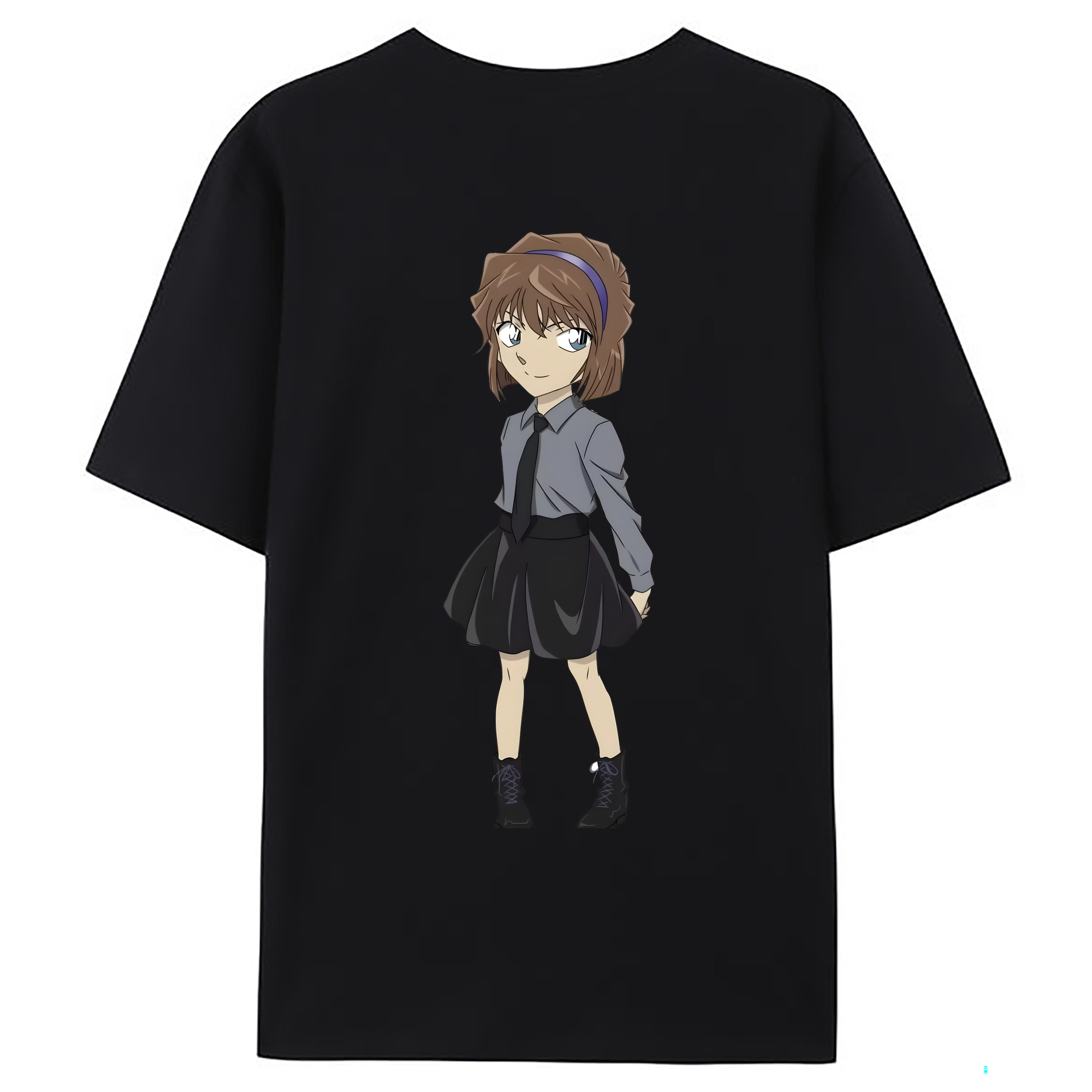 （画像用） 名探偵コナン 灰原 哀 はいばら あい Detective Conan Anita Hailey、Vi Graythorn Haibara Ai レディース半袖Tシャツ(バックプリント)