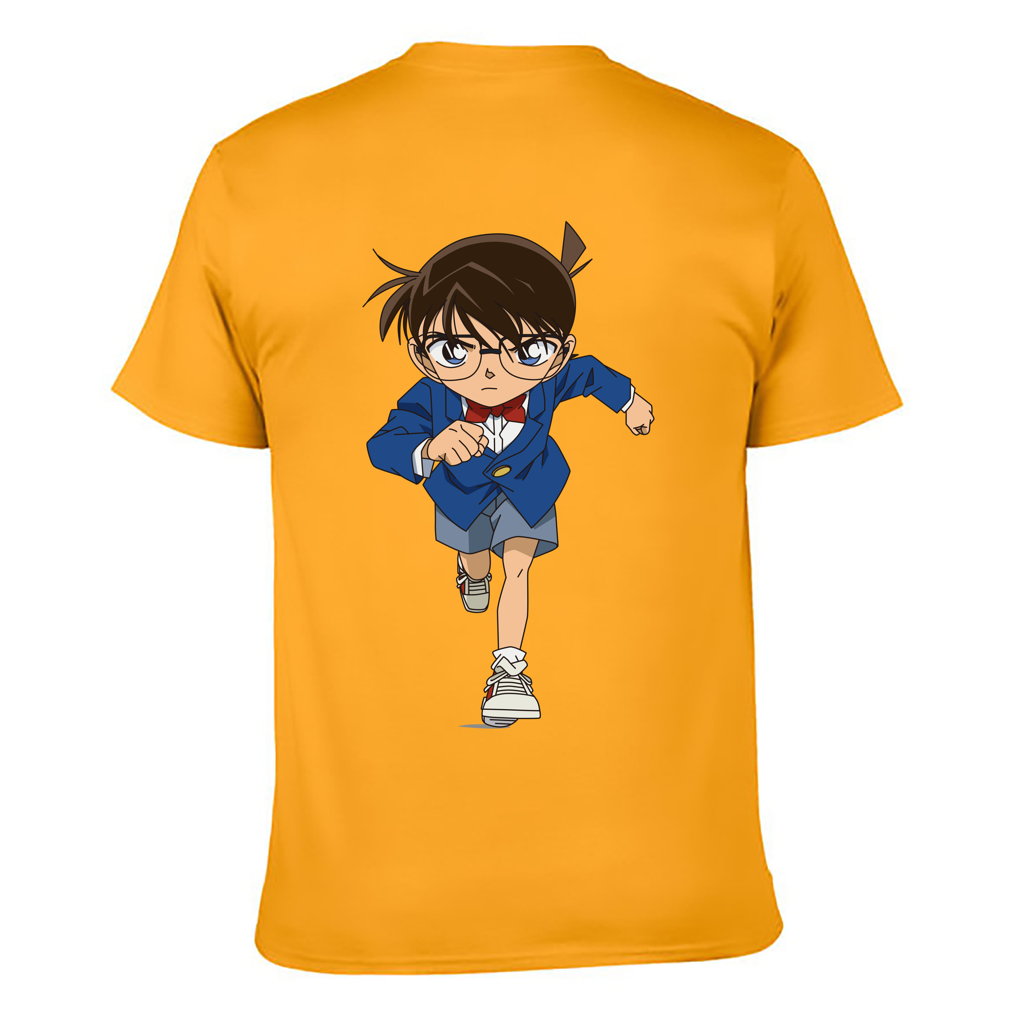 （画像用） 名探偵コナン 江戸川 コナン Detective Conan Conan Edogawa レディース半袖Tシャツ(バックプリント)