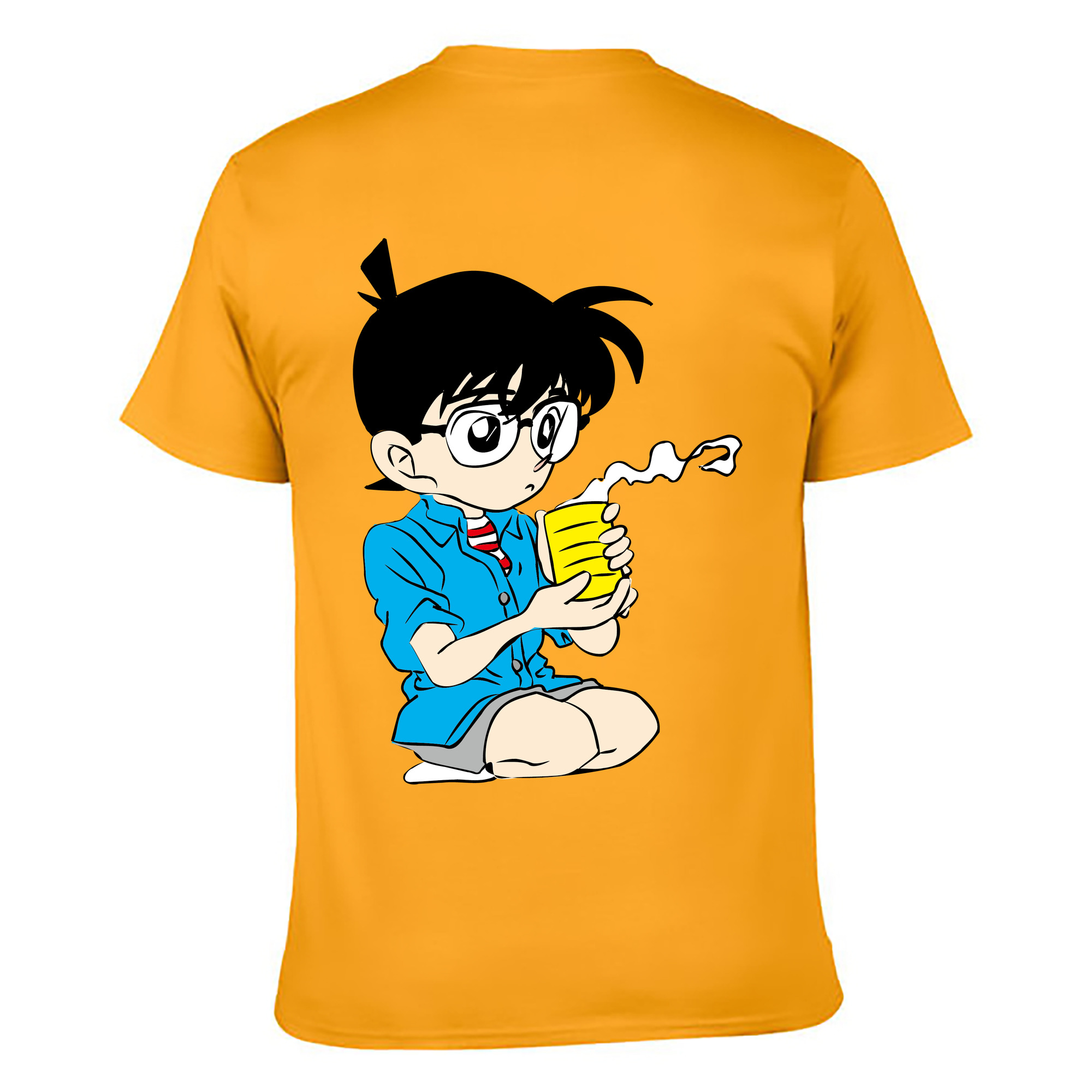 （画像用） 名探偵コナン 江戸川 コナン Detective Conan Conan Edogawa レディース半袖Tシャツ(バックプリント)