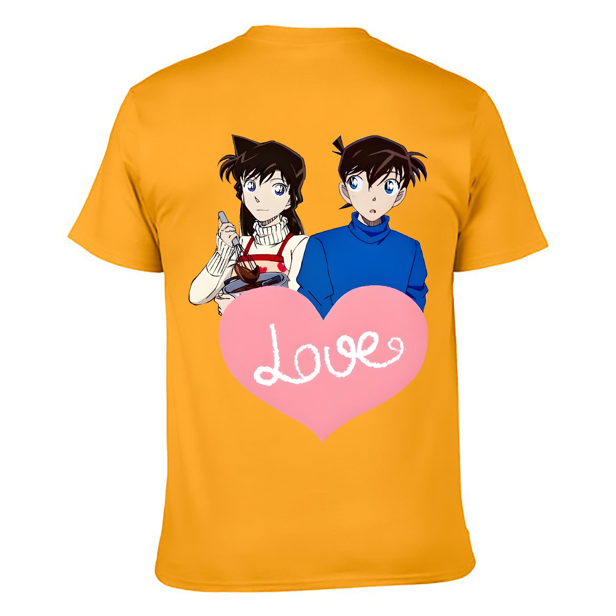 （画像用） 名探偵コナン 毛利 蘭 もうり らん、モーリ ラン Detective Conan Rachel Moore レディース半袖Tシャツ(バックプリント)