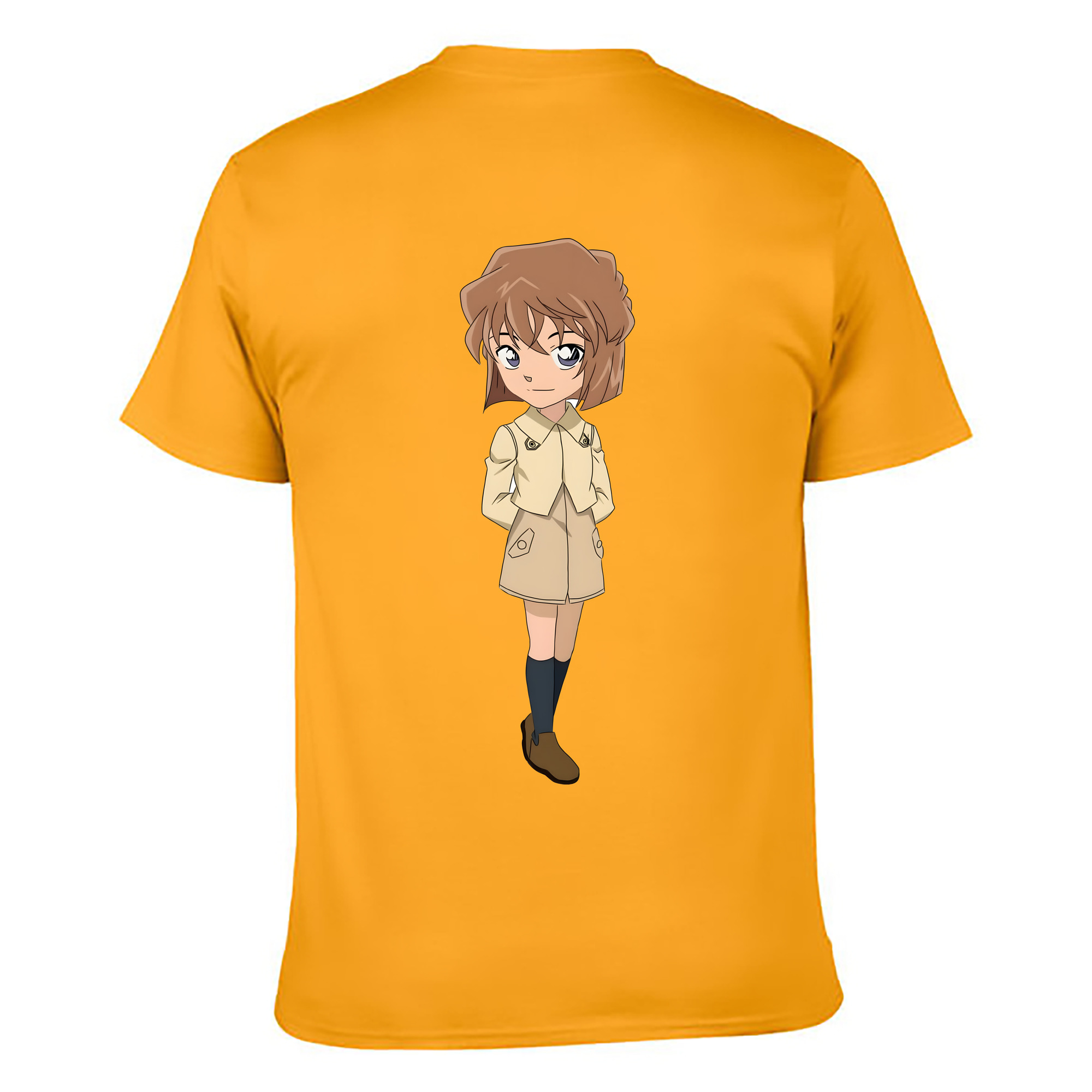 （画像用） 名探偵コナン 灰原 哀 はいばら あい Detective Conan Anita Hailey、Vi Graythorn Haibara Ai レディース半袖Tシャツ(バックプリント)