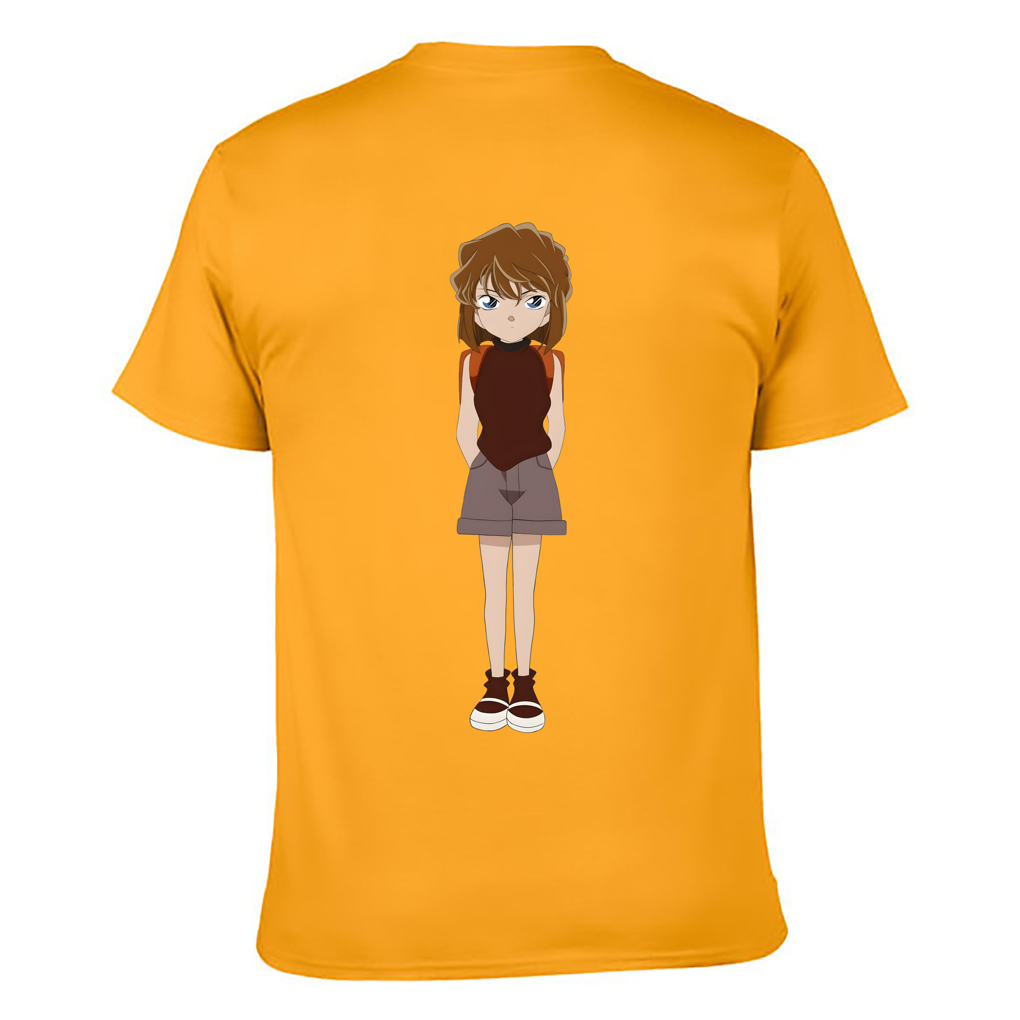 （画像用） 名探偵コナン 灰原 哀 はいばら あい Detective Conan Anita Hailey、Vi Graythorn Haibara Ai レディース半袖Tシャツ(バックプリント)