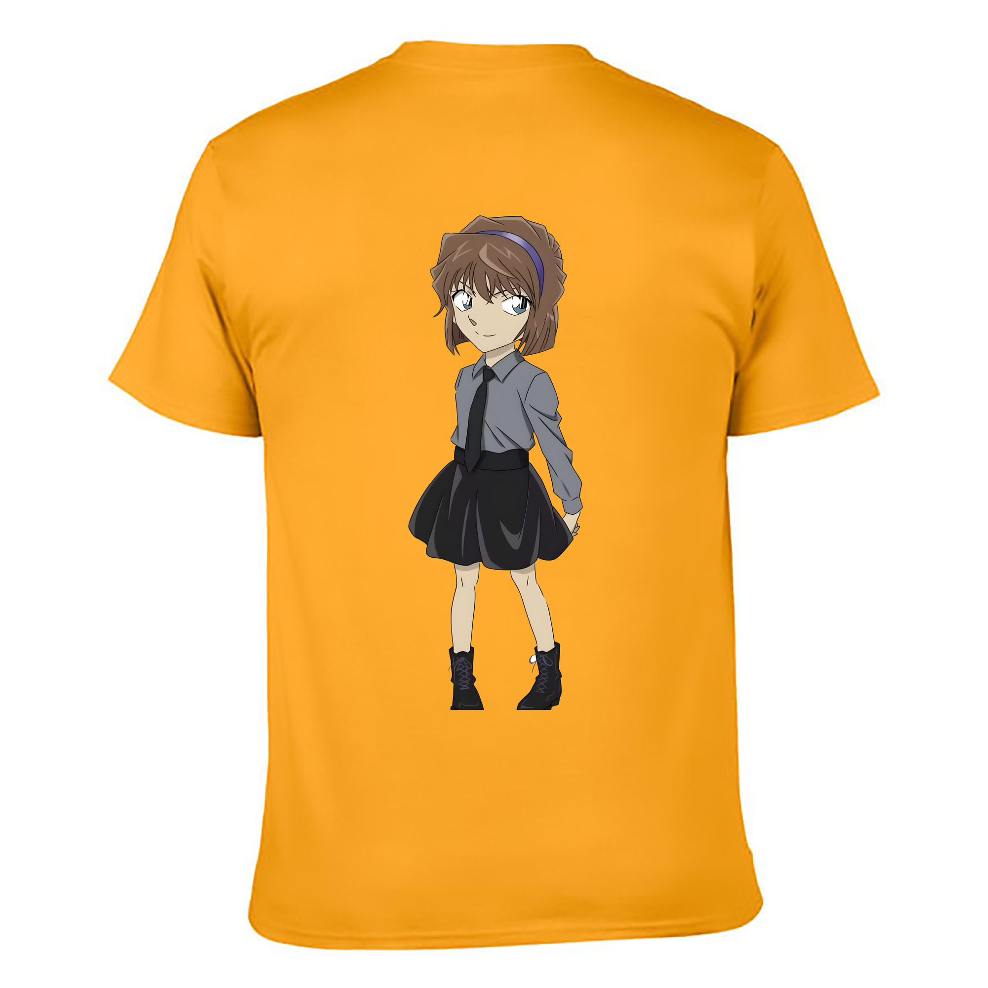 （画像用） 名探偵コナン 灰原 哀 はいばら あい Detective Conan Anita Hailey、Vi Graythorn Haibara Ai レディース半袖Tシャツ(バックプリント)