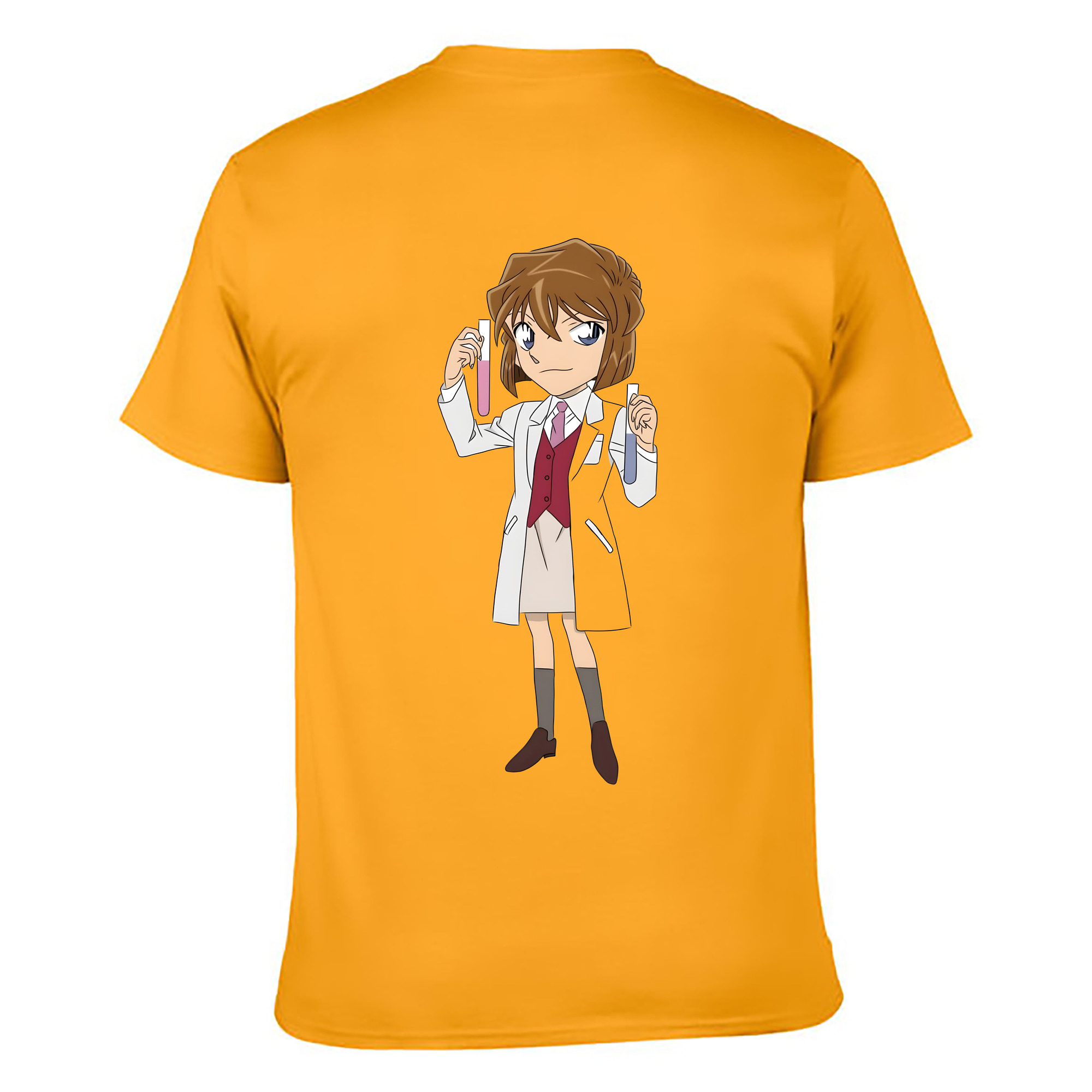 （画像用） 名探偵コナン 灰原 哀 はいばら あい Detective Conan Anita Hailey、Vi Graythorn Haibara Ai レディース半袖Tシャツ(バックプリント)