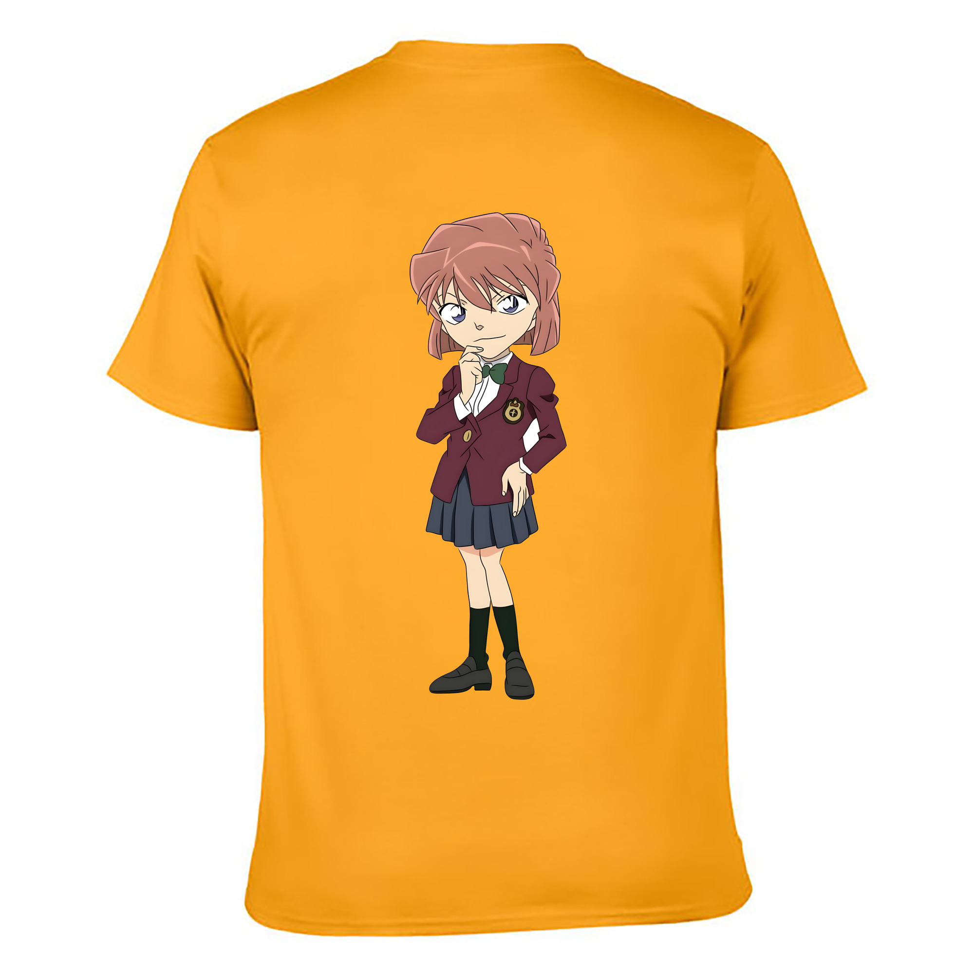 （画像用） 名探偵コナン 灰原 哀 はいばら あい Detective Conan Anita Hailey、Vi Graythorn Haibara Ai レディース半袖Tシャツ(バックプリント)