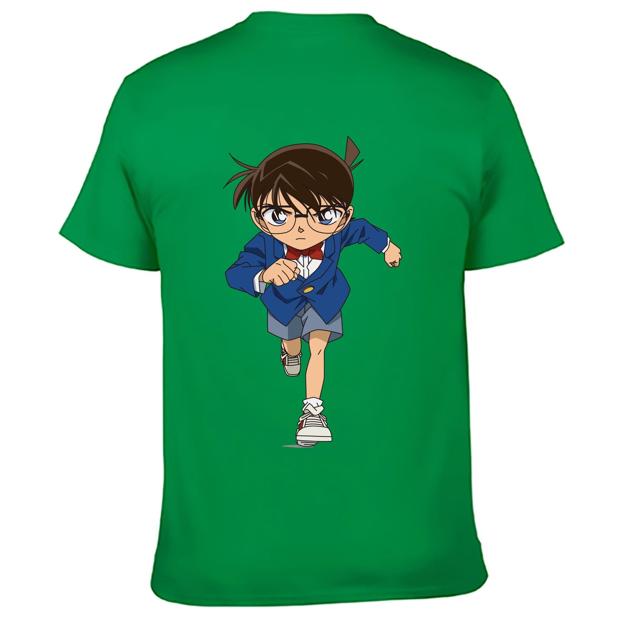 （画像用） 名探偵コナン 江戸川 コナン Detective Conan Conan Edogawa レディース半袖Tシャツ(バックプリント)