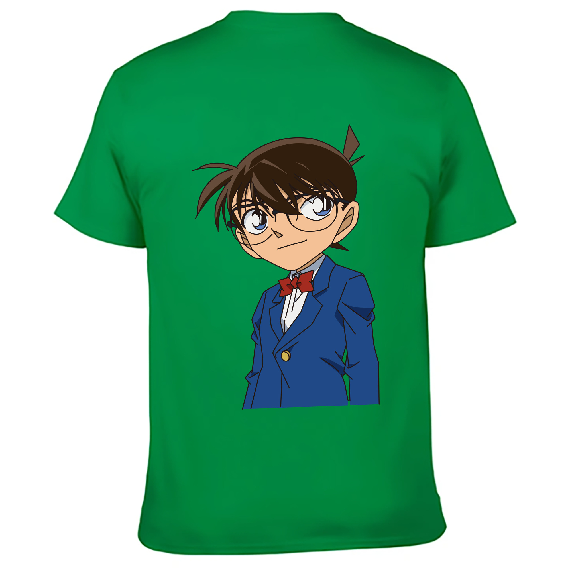 （画像用） 名探偵コナン 江戸川 コナン Detective Conan Conan Edogawa レディース半袖Tシャツ(バックプリント)
