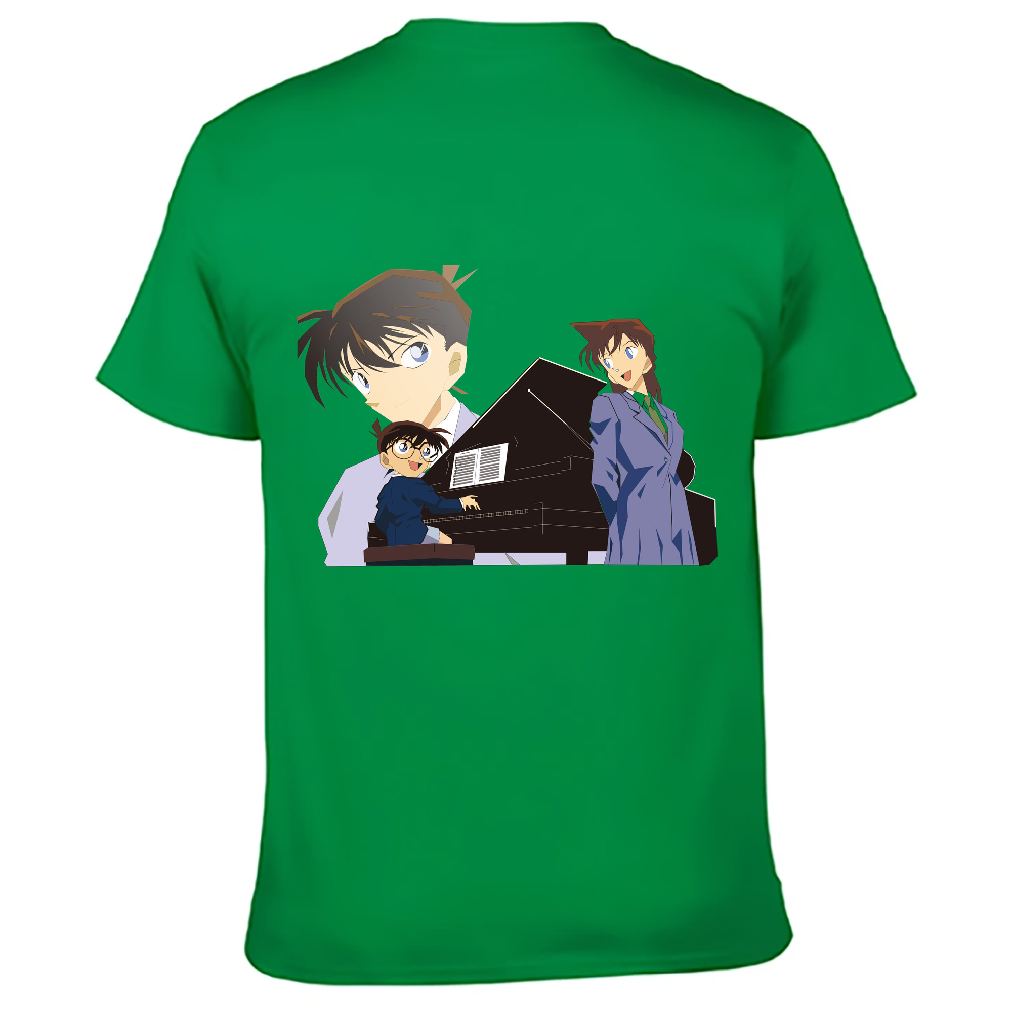 （画像用） 名探偵コナン 毛利 蘭 もうり らん、モーリ ラン Detective Conan Rachel Moore レディース半袖Tシャツ(バックプリント)