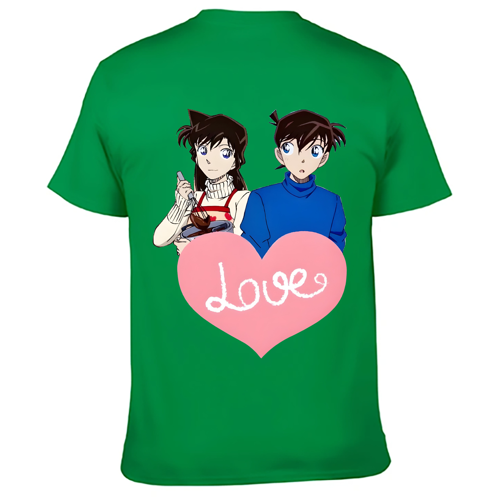 （画像用） 名探偵コナン 毛利 蘭 もうり らん、モーリ ラン Detective Conan Rachel Moore レディース半袖Tシャツ(バックプリント)