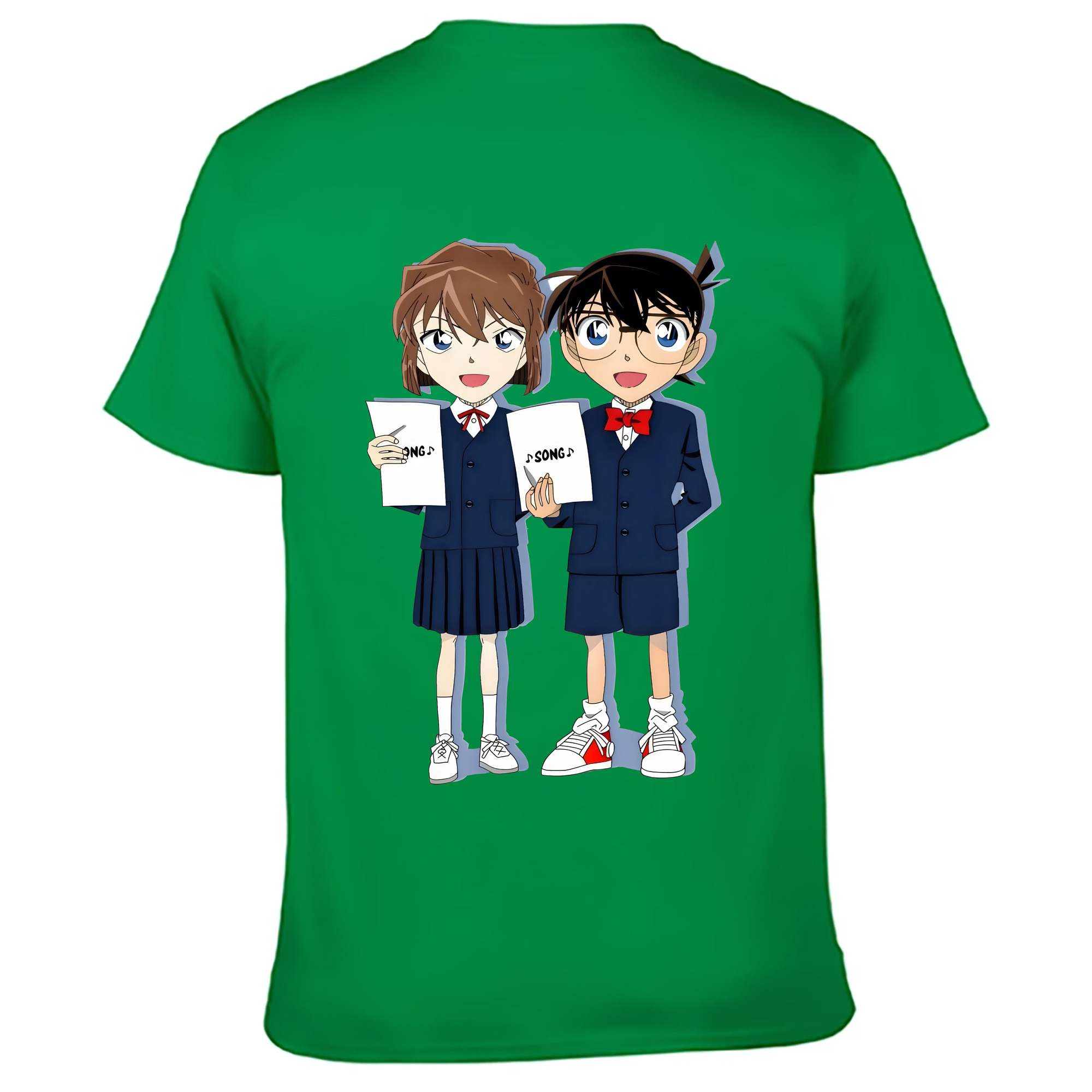 （画像用） 名探偵コナン 灰原 哀 はいばら あい Detective Conan Anita Hailey、Vi Graythorn Haibara Ai レディース半袖Tシャツ(バックプリント)