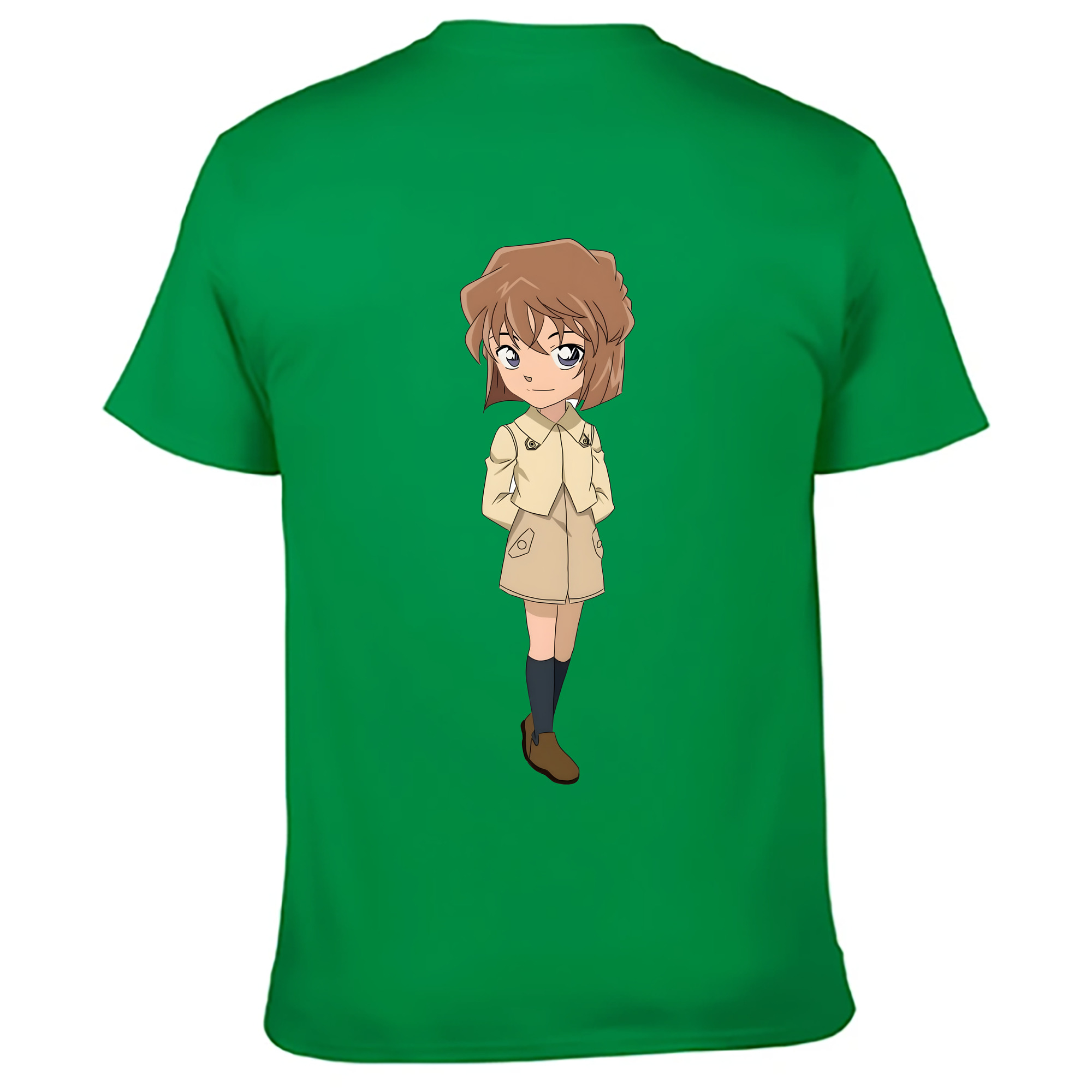 （画像用） 名探偵コナン 灰原 哀 はいばら あい Detective Conan Anita Hailey、Vi Graythorn Haibara Ai レディース半袖Tシャツ(バックプリント)