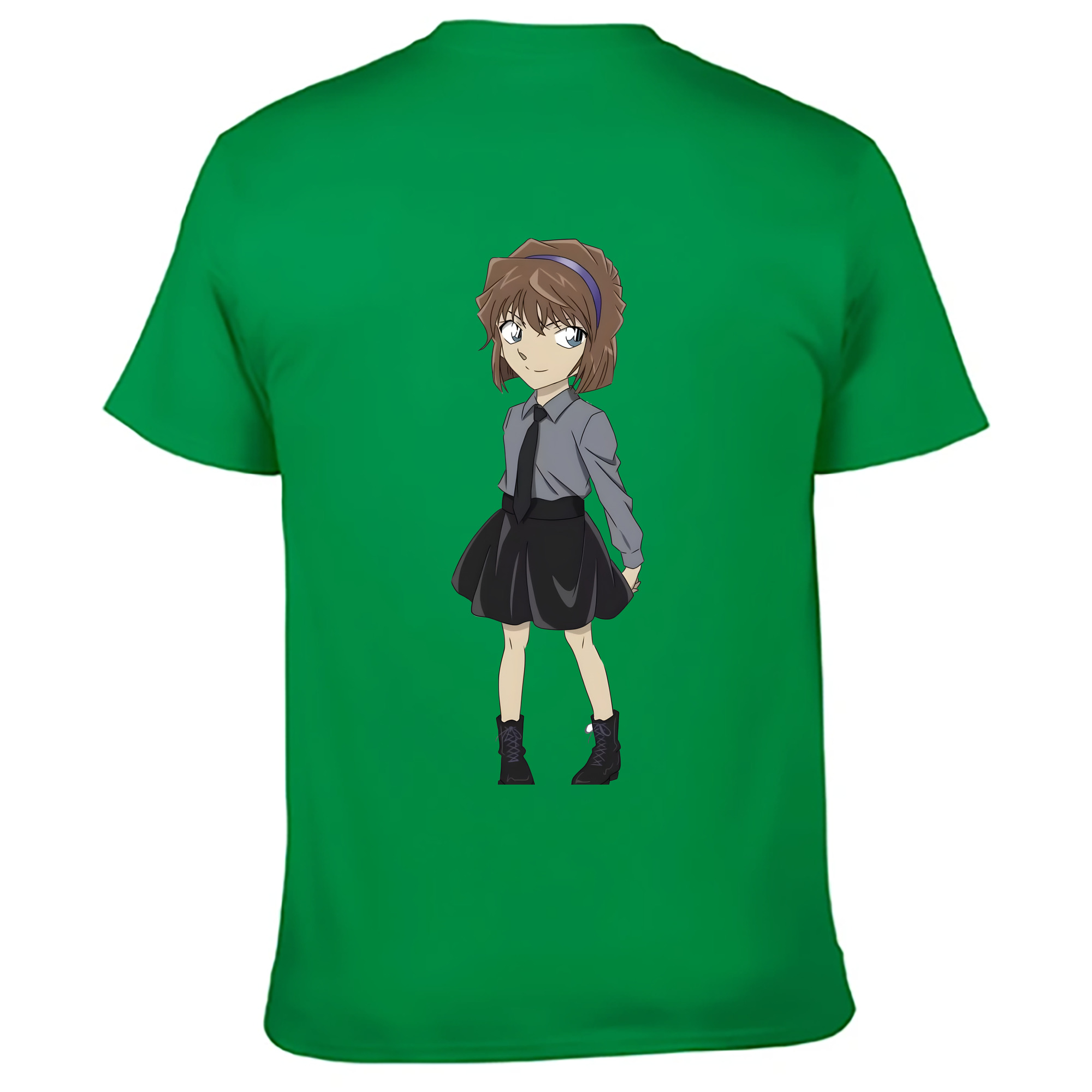 （画像用） 名探偵コナン 灰原 哀 はいばら あい Detective Conan Anita Hailey、Vi Graythorn Haibara Ai レディース半袖Tシャツ(バックプリント)