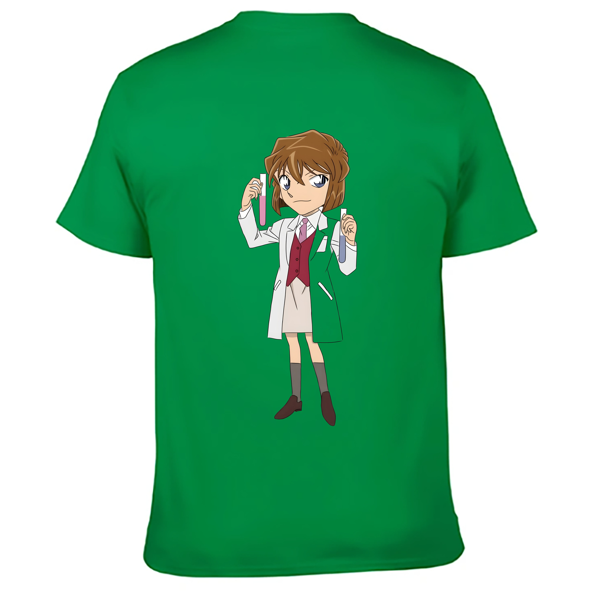 （画像用） 名探偵コナン 灰原 哀 はいばら あい Detective Conan Anita Hailey、Vi Graythorn Haibara Ai レディース半袖Tシャツ(バックプリント)