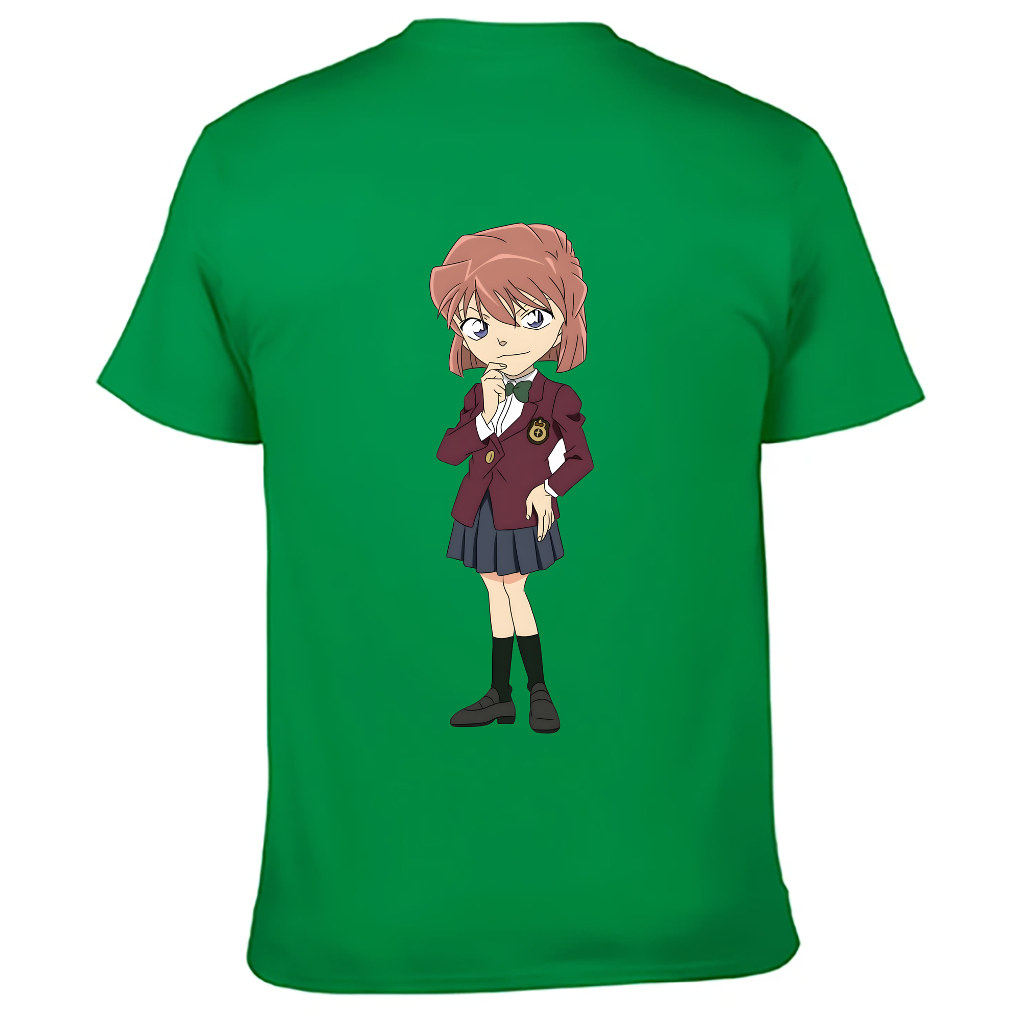 （画像用） 名探偵コナン 灰原 哀 はいばら あい Detective Conan Anita Hailey、Vi Graythorn Haibara Ai レディース半袖Tシャツ(バックプリント)