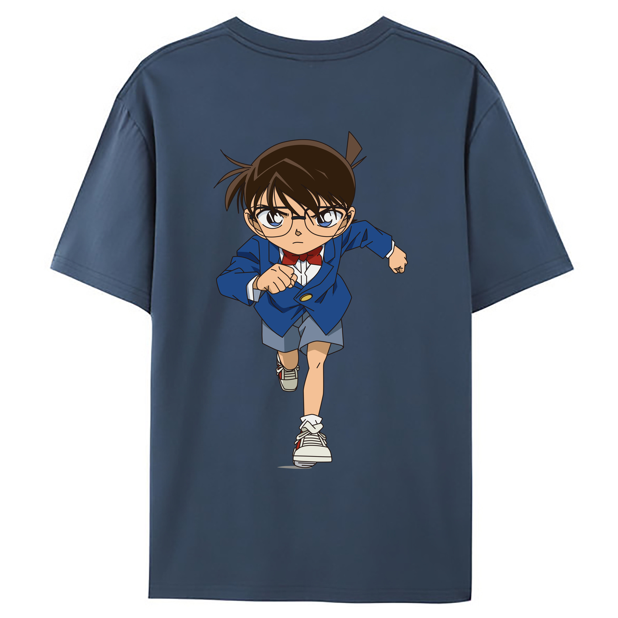 （画像用） 名探偵コナン 江戸川 コナン Detective Conan Conan Edogawa レディース半袖Tシャツ(バックプリント)