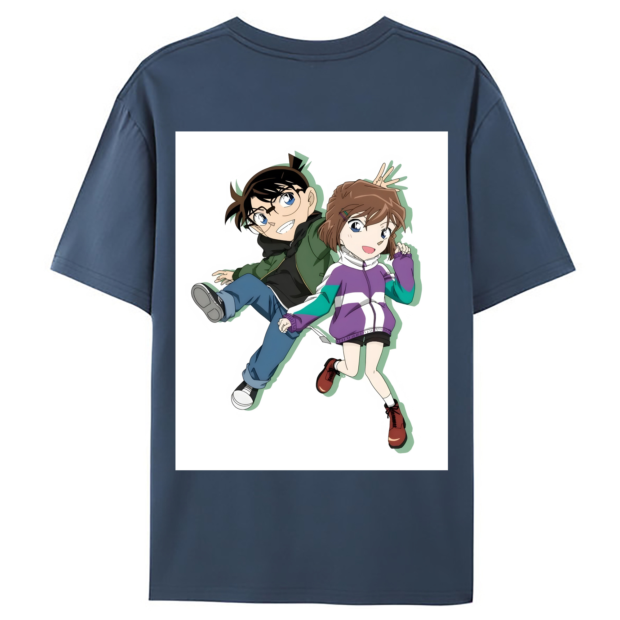 （画像用） 名探偵コナン 灰原 哀 はいばら あい Detective Conan Anita Hailey、Vi Graythorn Haibara Ai レディース半袖Tシャツ(バックプリント)